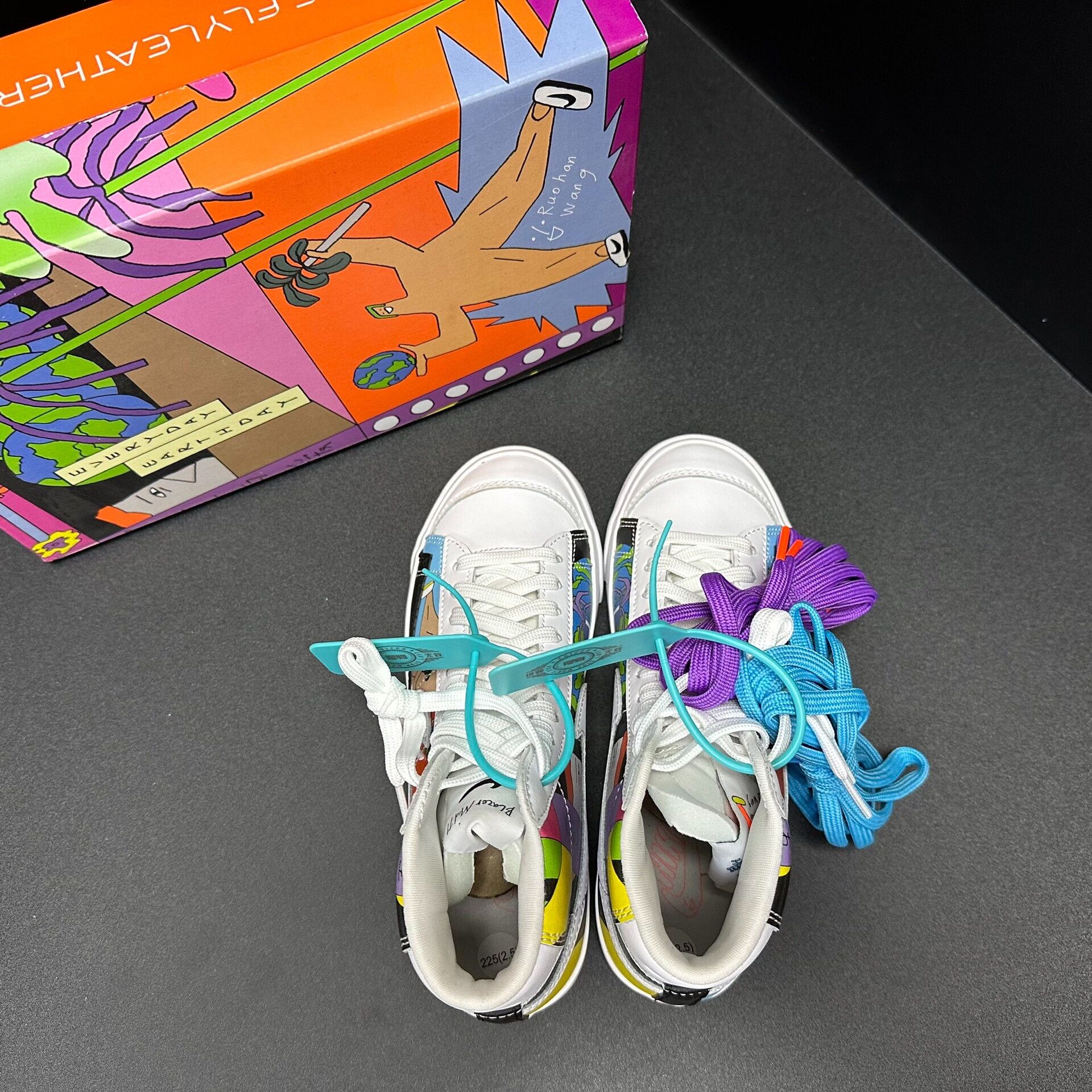 Nike Nike Blazer Graffiti Sneakers Size US 5.5 / EU 38 - 5 Thumbnail