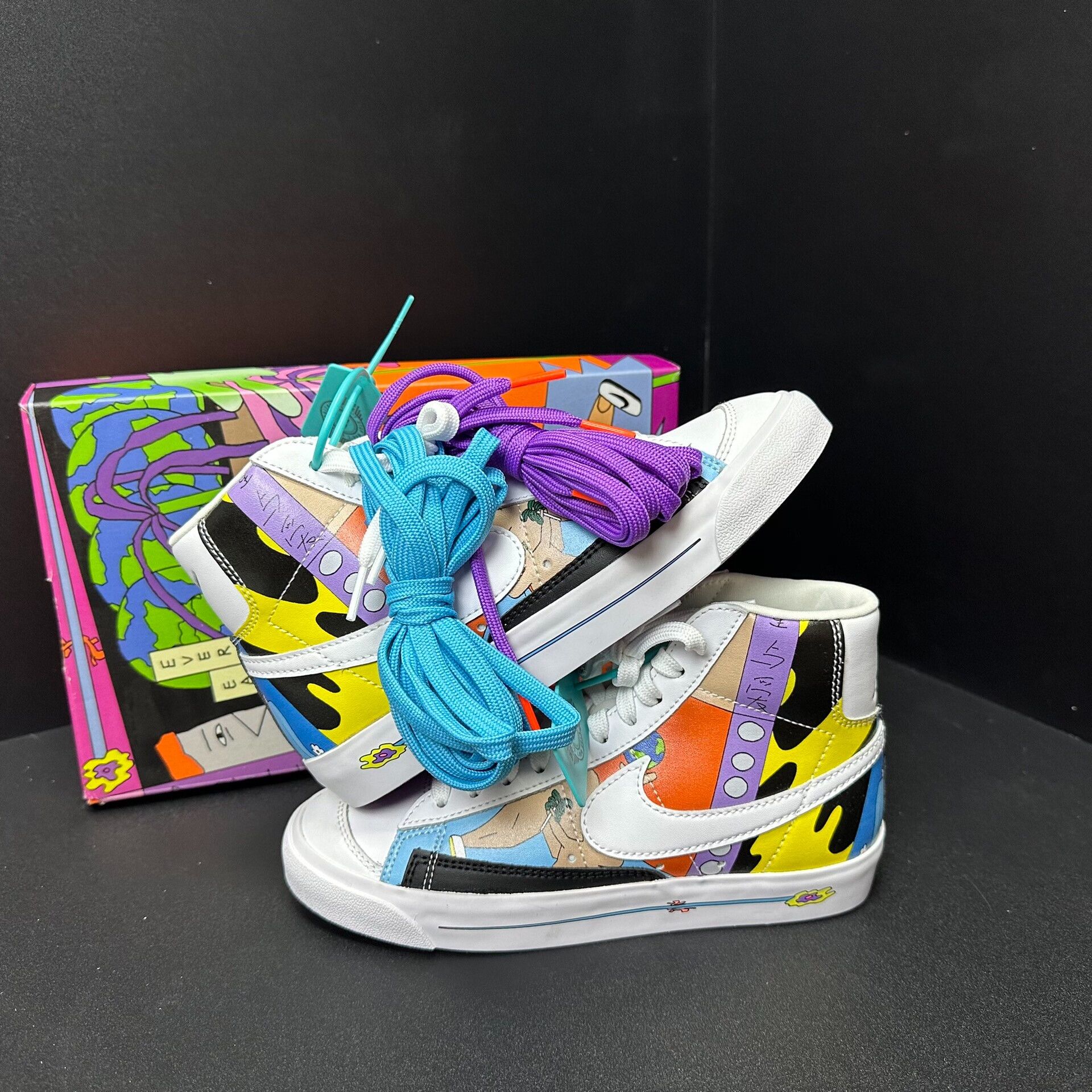 Nike Nike Blazer Graffiti Sneakers Size US 5.5 / EU 38 - 4 Thumbnail