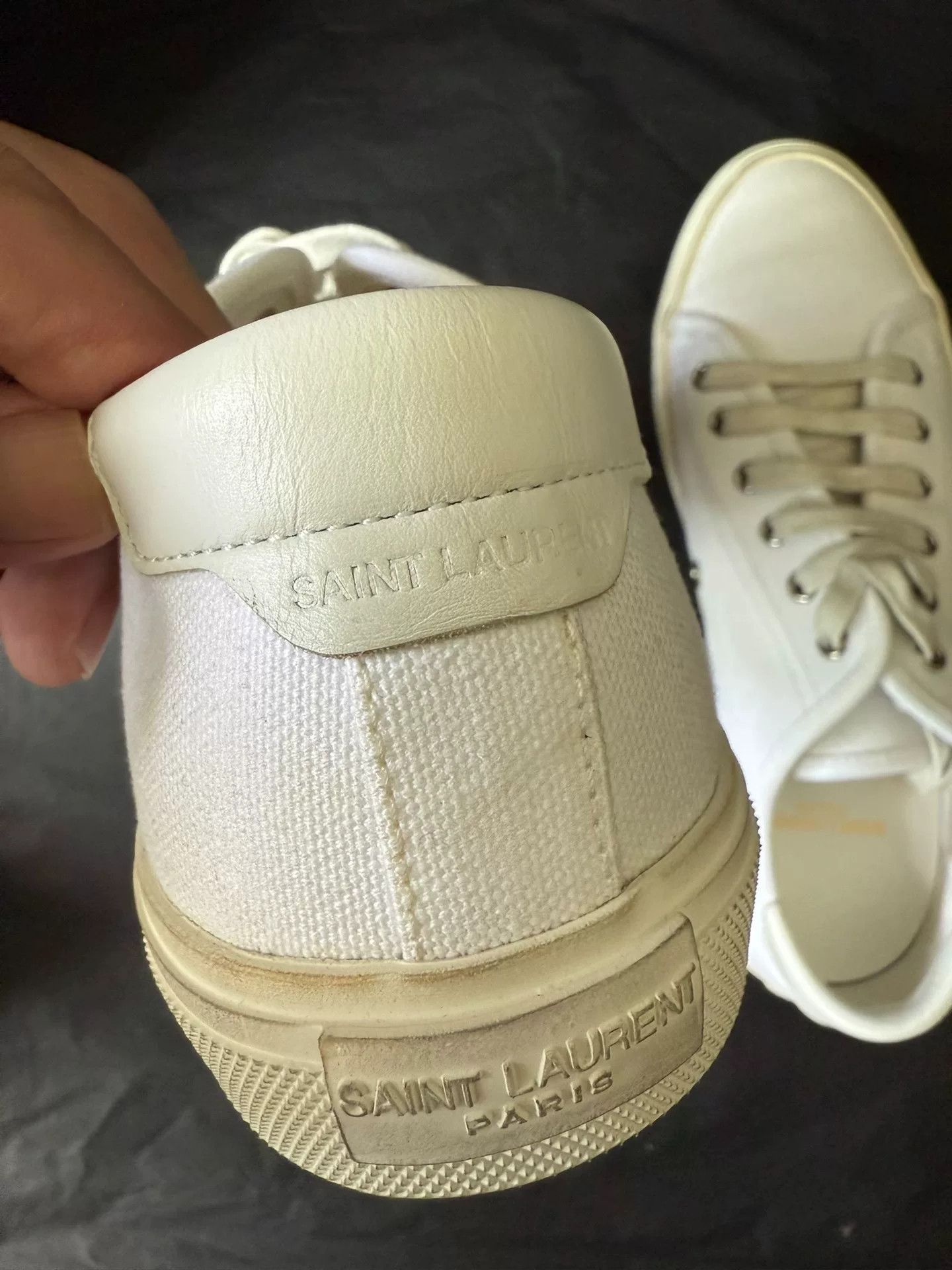 Saint Laurent Paris Saint Laurent White Graffiti Sneakers Size US 7 / EU 40 - 4 Thumbnail