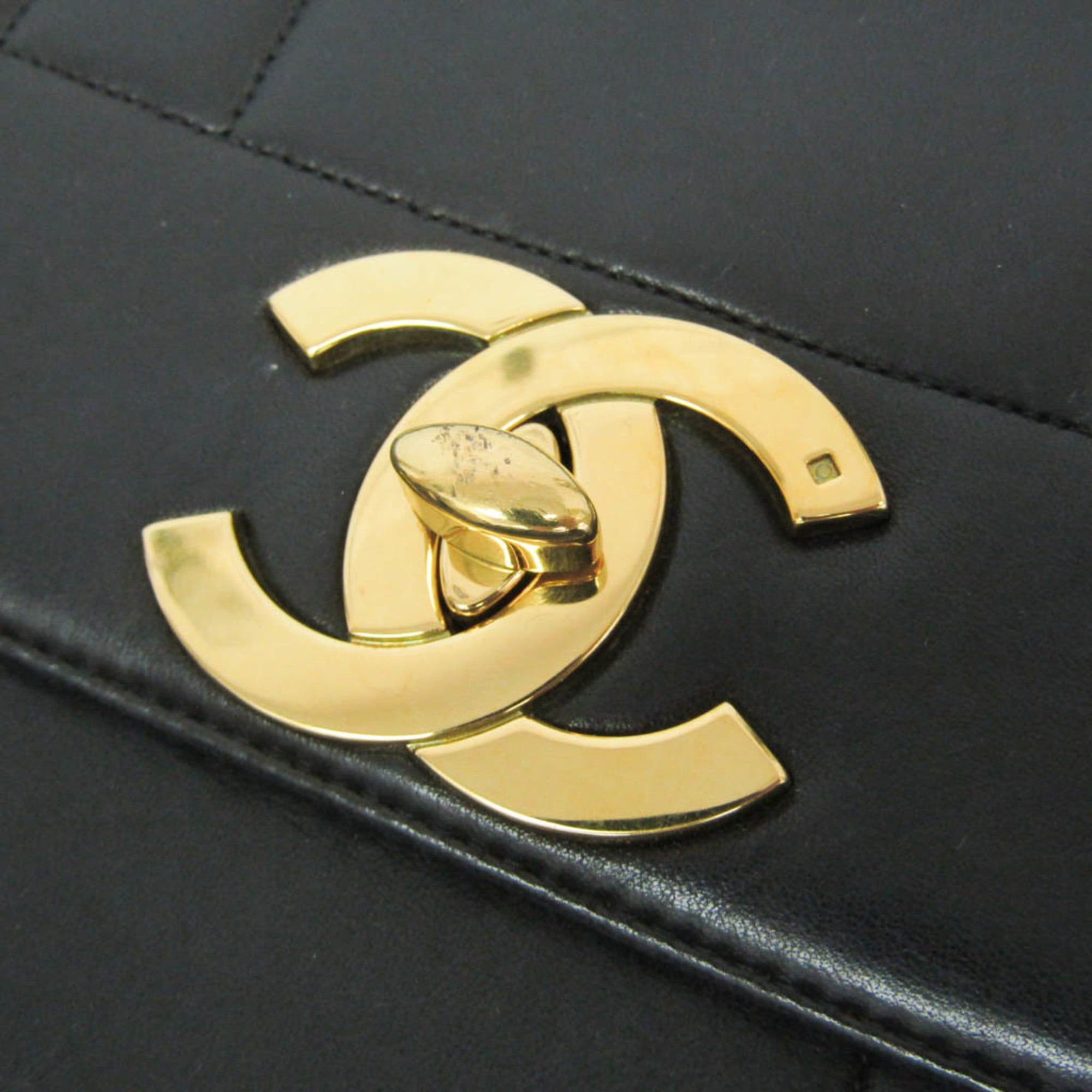 Chanel Chanel Mademoiselle Women's Leather Shoulder Bag Black Size ONE SIZE - 8 Thumbnail