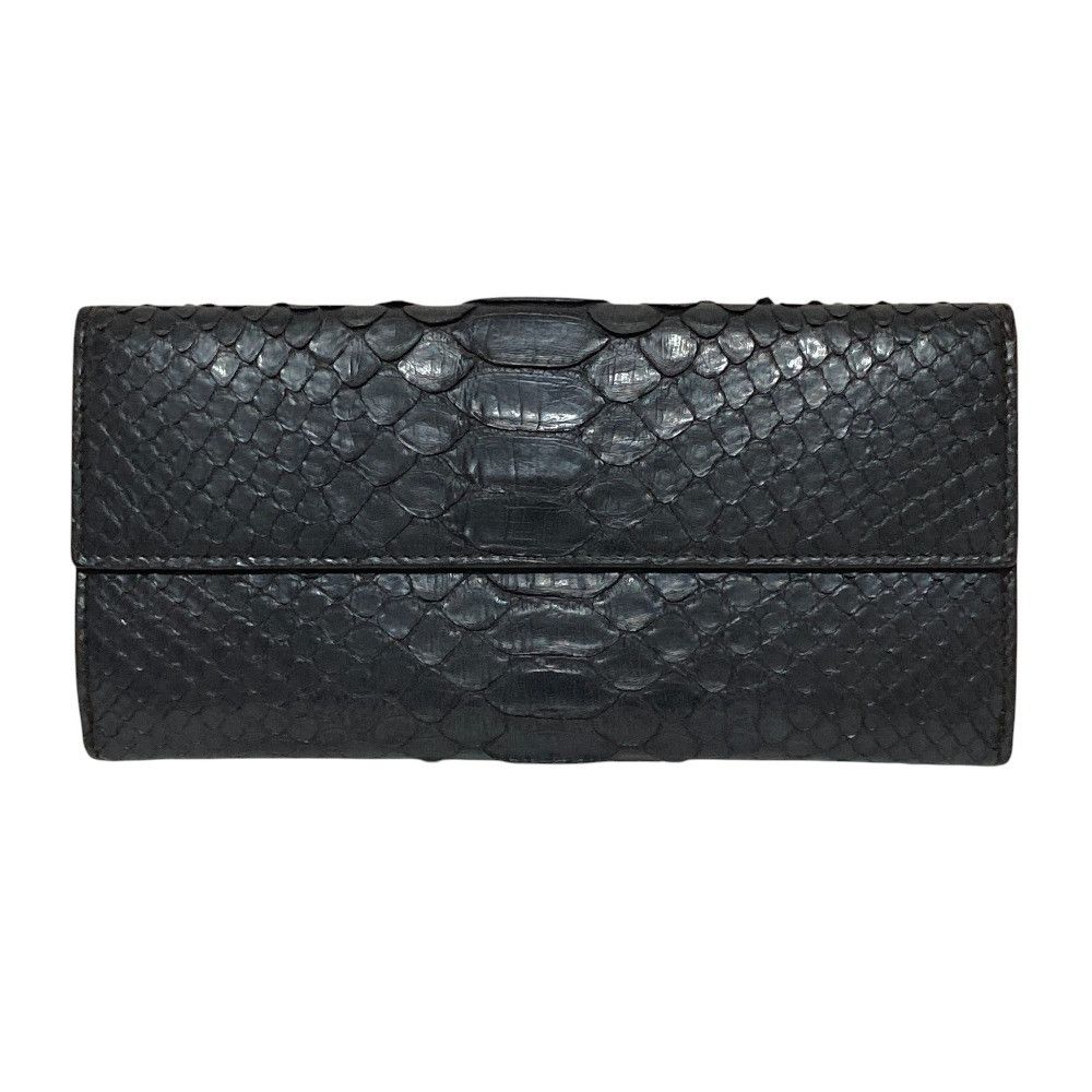 Bottega Veneta Bottega Veneta Bottega Veneta Python Long Wallet Leather Long Wallet 134075 VP961 DUTY FREE for USA Size ONE SIZE - 4 Thumbnail