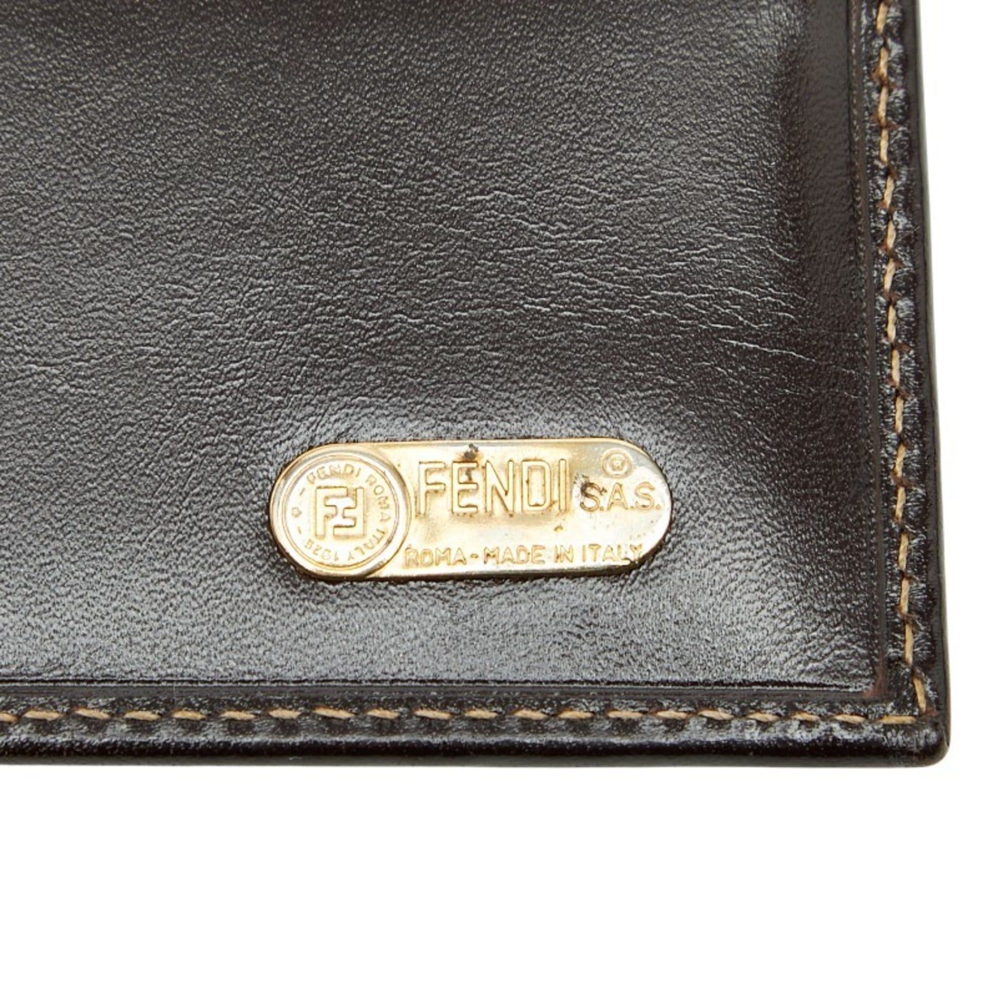 Fendi Fendi Zucca Long Wallet 2804 01339 088 Brown Canvas and Leather Women's FENDI Size ONE SIZE - 8 Thumbnail