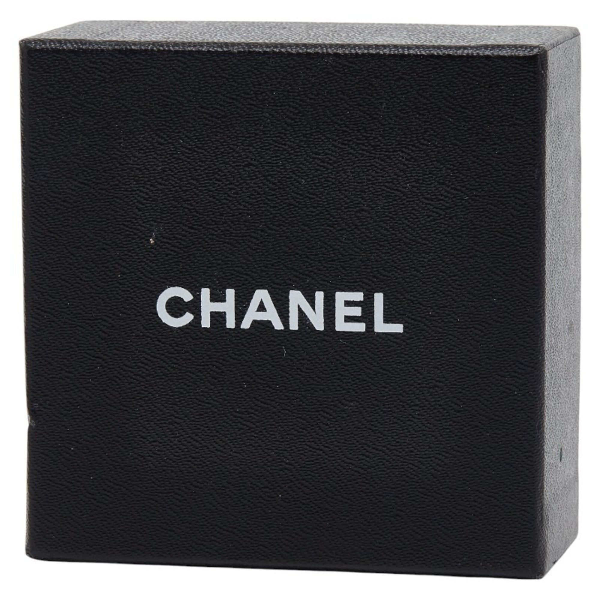 Chanel CHANEL Coco Mark Shell Vintage Earrings, Black Gold Plastic Plated, Women's Size ONE SIZE - 5 Thumbnail