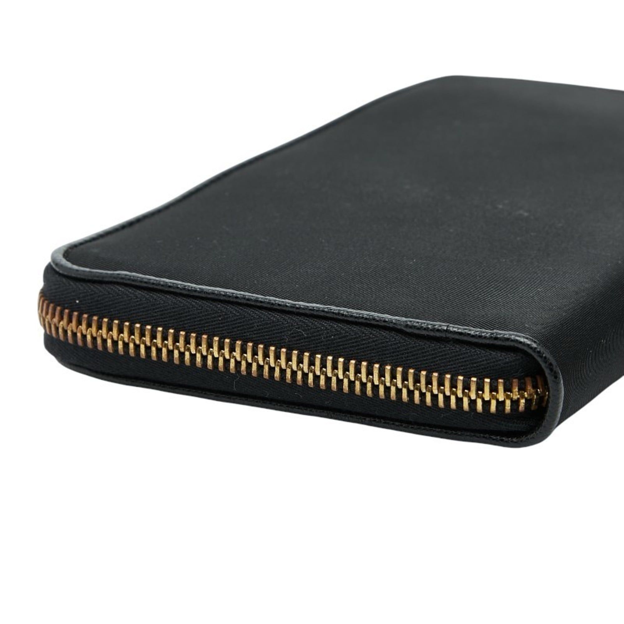 Prada Prada Women's Round Zip Long Wallet 1M0506 Black Nylon Size ONE SIZE - 5 Thumbnail