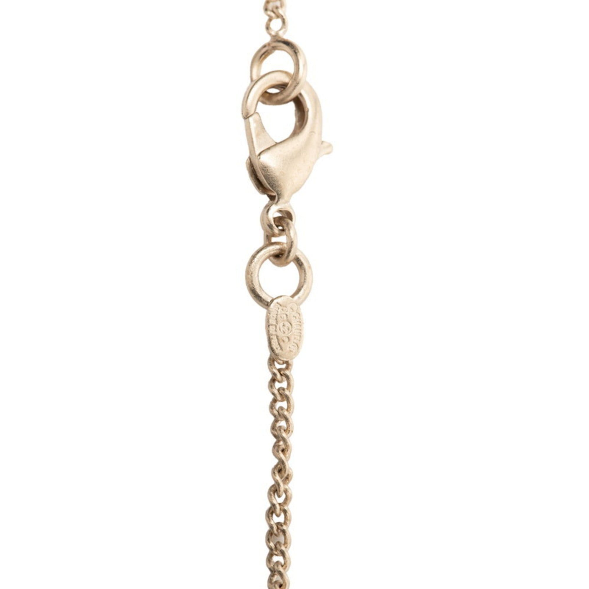 Chanel CHANEL Coco Mark Camellia Necklace Gold White Plated Women's Size ONE SIZE - 3 Thumbnail
