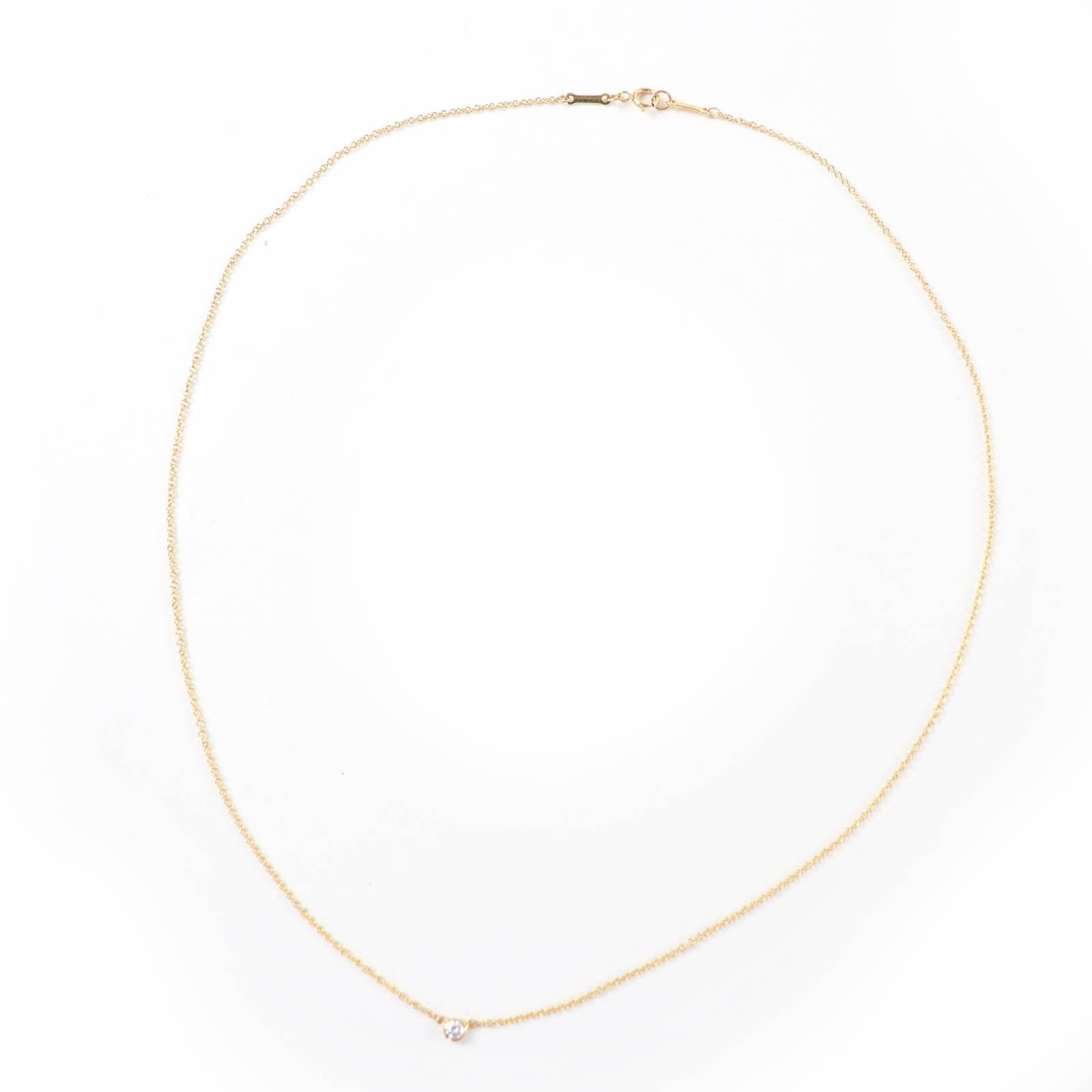Tiffany & Co. Tiffany & Co. TIFFANY&Co. by the Yard Au750 Diamond Necklace Precious Metal Pendant DUTY FREE for USA Size ONE SIZE - 2 Thumbnail