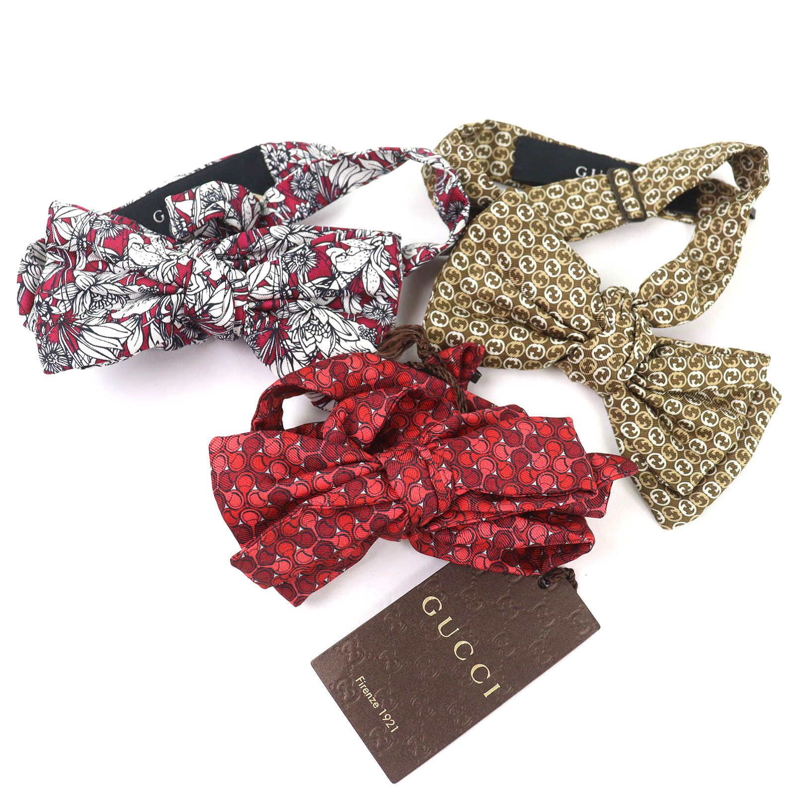 Gucci Gucci Gucci Butterfly Tie Silk Accessory 4pcs Set Textile Scarf DUTY FREE for USA Size ONE SIZE - 8 Thumbnail