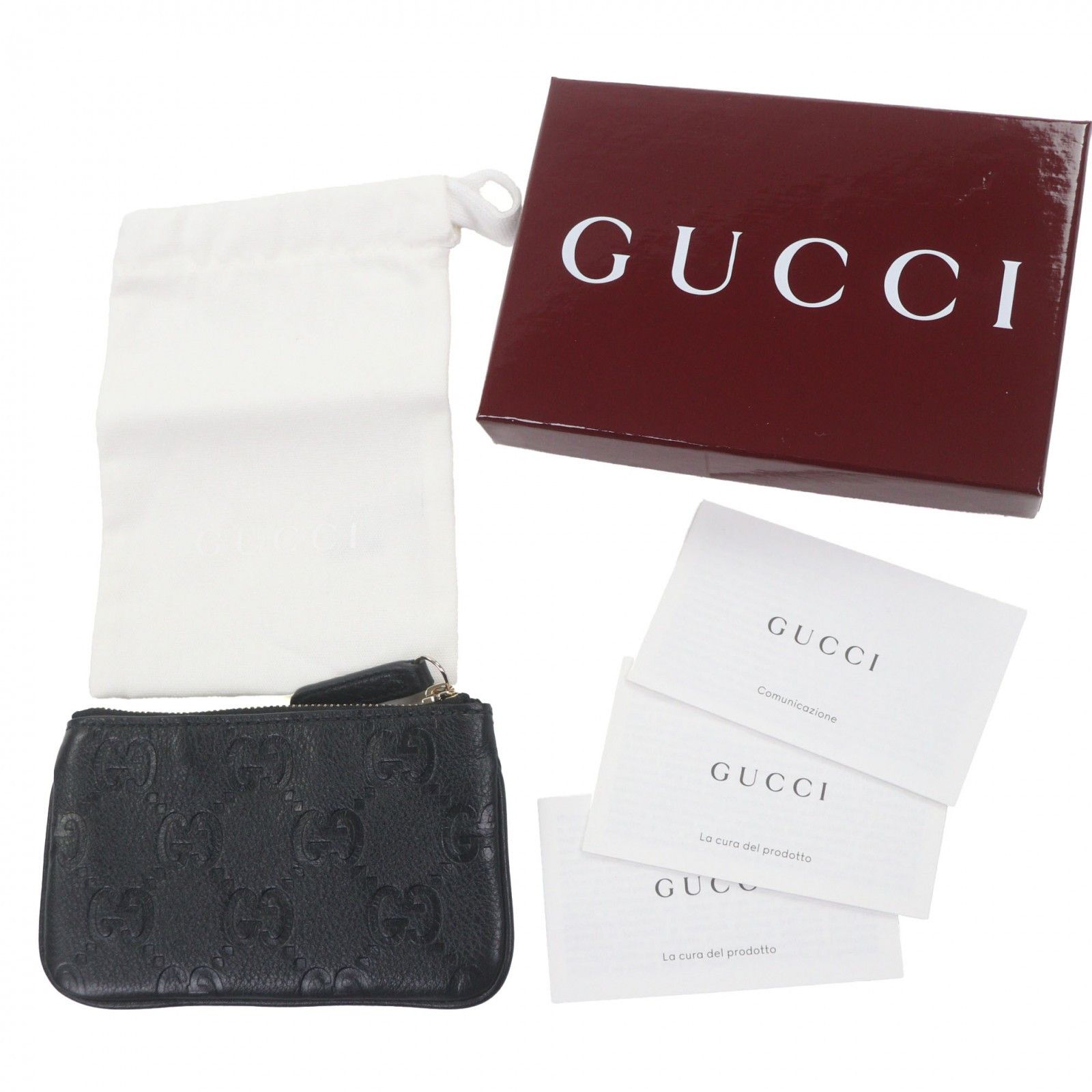 Gucci Gucci Gucci GG Emblem Leather Coin Case Leather Coin Case DUTY FREE for USA Size ONE SIZE - 2 Thumbnail