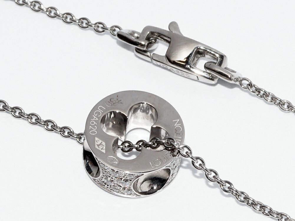 Louis Vuitton Louis Vuitton Louis Vuitton Empreinte Au750 Diamond Necklace Precious Metal Necklace Q93127 DUTY FREE for USA Size ONE SIZE - 4 Thumbnail