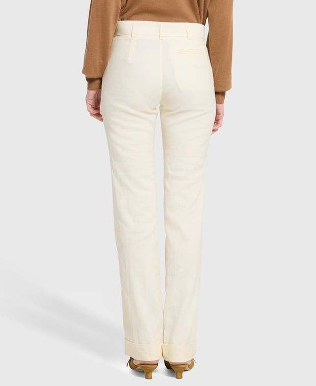 Jacquemus Linen trousers Size 26" / US 2 / IT 38 - 2 Thumbnail