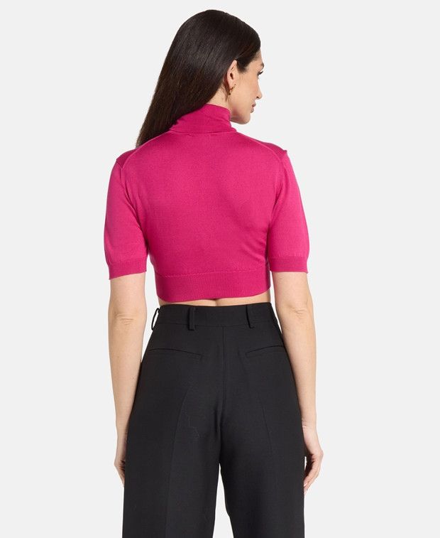 Dolce & Gabbana Silk short-sleeved pullover Size 4XL / US 24-26 - 2 Thumbnail