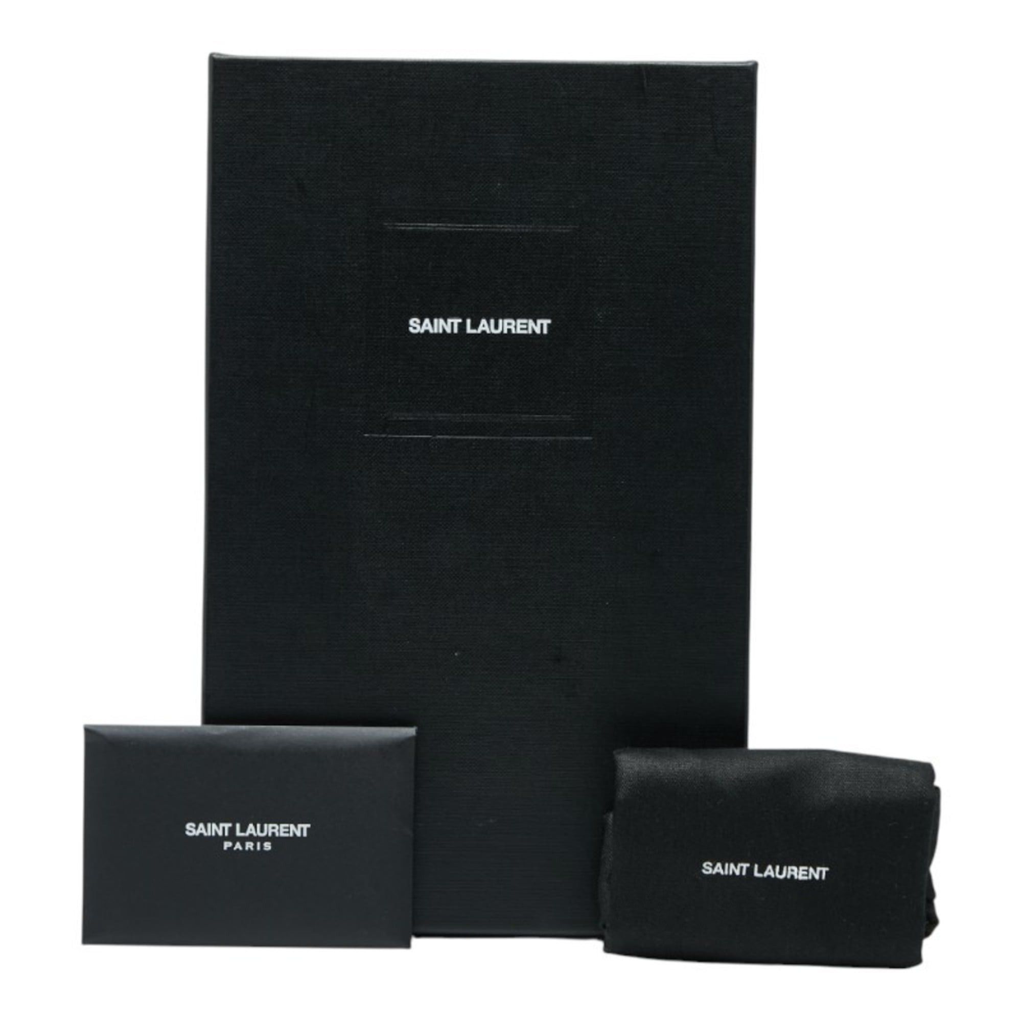 Saint Laurent Paris Saint Laurent Cassandra V-Stitch Long Wallet 372264 Khaki Leather Women's SAINT LAURENT Size ONE SIZE - 9 Thumbnail