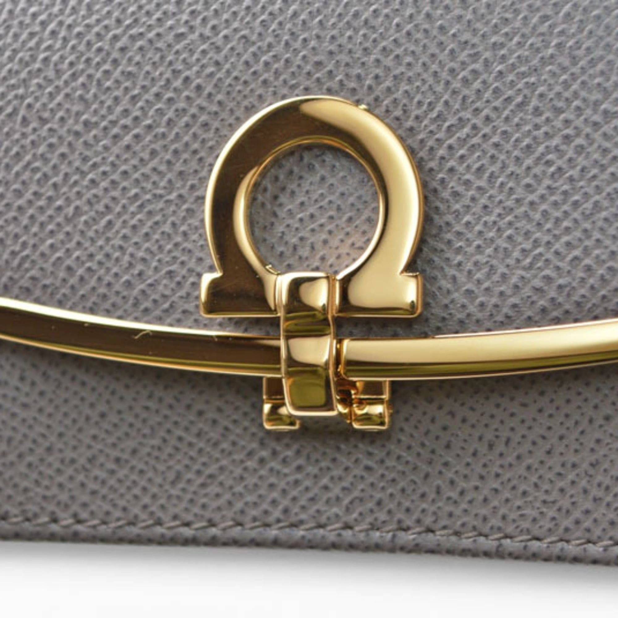Salvatore Ferragamo Salvatore Ferragamo card case, coin key leather, gray Size ONE SIZE - 4 Thumbnail