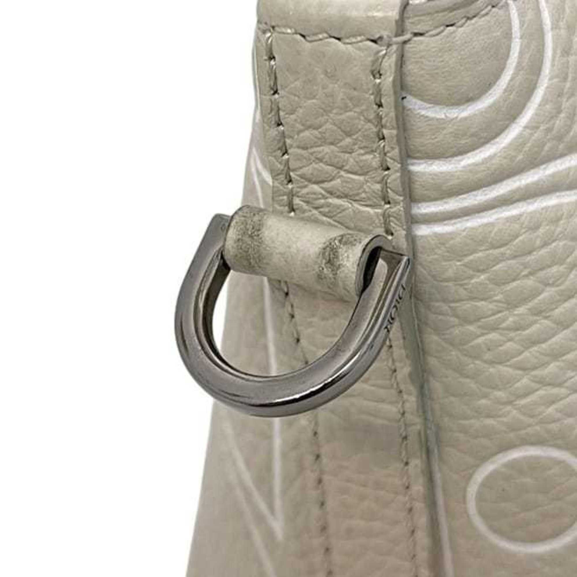 Dior Christian Dior 2-way Weekender Bag, Size 25, f-25004, Beige Gravity Outline, 1ESPO322LGP_H140, Calf Leather, 27B★0235, Handbag/Crossbody Size ONE SIZE - 9 Thumbnail