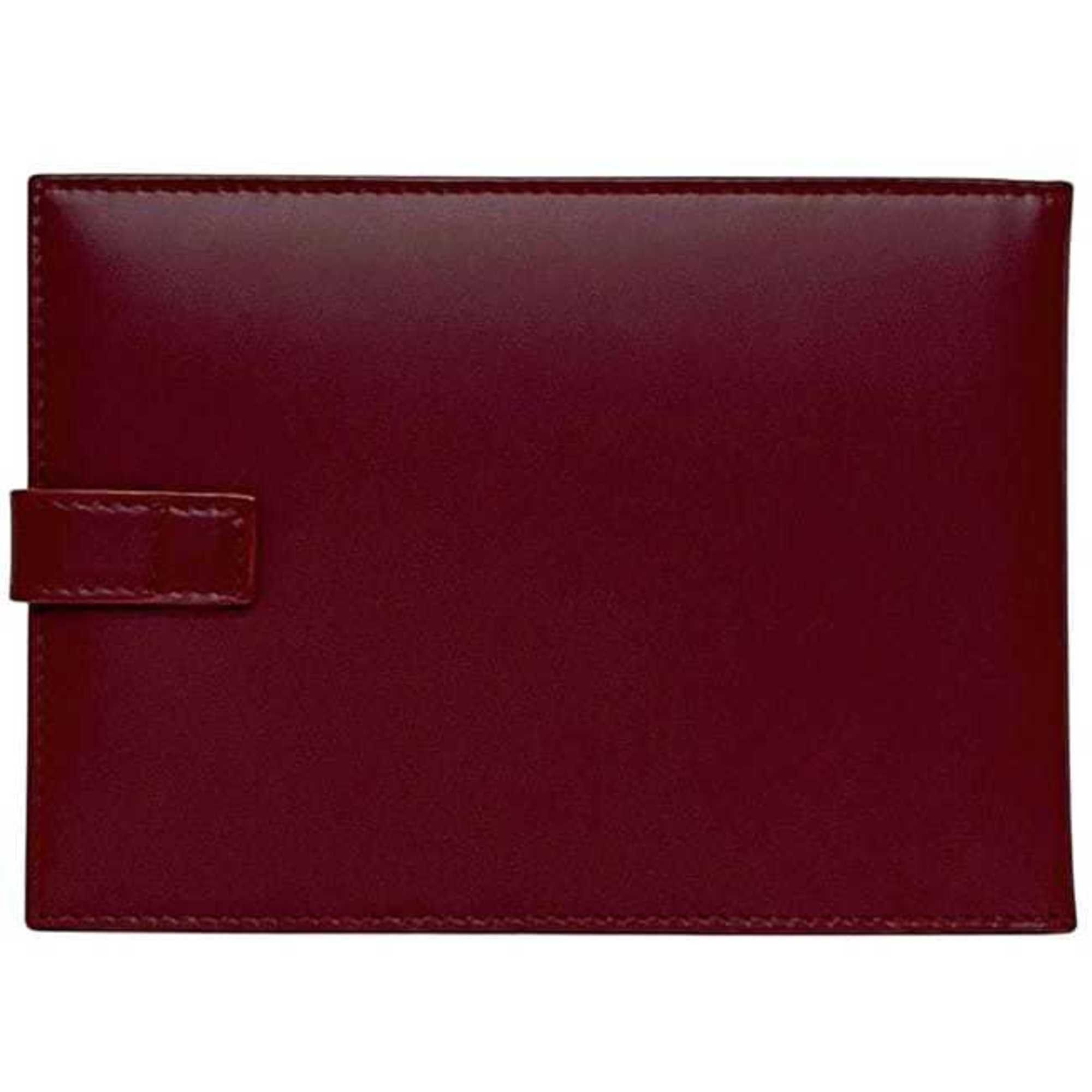 Salvatore Ferragamo Salvatore Ferragamo Pass Case ec-24917 Red Gancini 22-6237 0317742 2D45211 IY 0629 Leather Card Clear Pocket Size ONE SIZE - 4 Thumbnail
