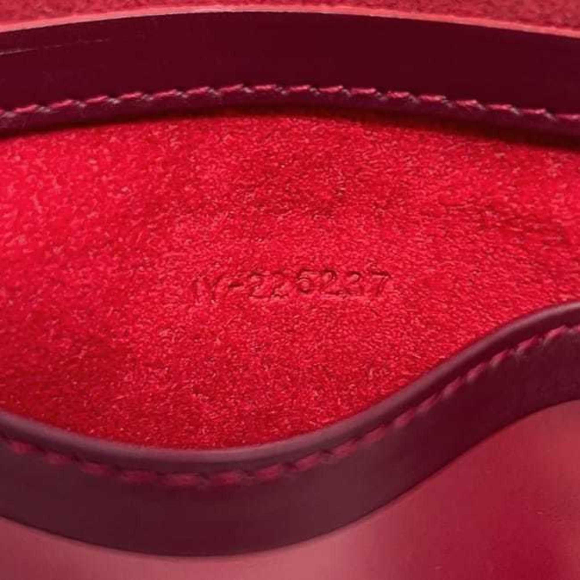 Salvatore Ferragamo Salvatore Ferragamo Pass Case ec-24917 Red Gancini 22-6237 0317742 2D45211 IY 0629 Leather Card Clear Pocket Size ONE SIZE - 6 Thumbnail