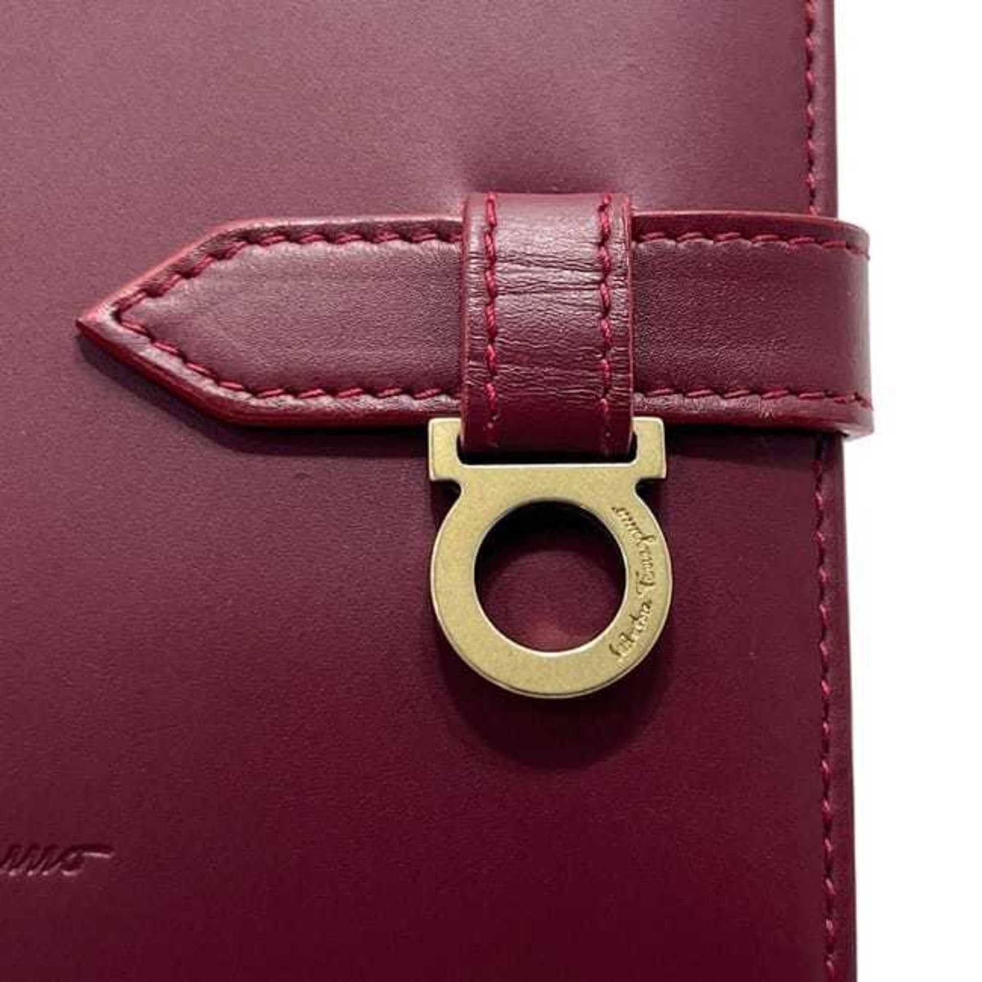 Salvatore Ferragamo Salvatore Ferragamo Pass Case ec-24917 Red Gancini 22-6237 0317742 2D45211 IY 0629 Leather Card Clear Pocket Size ONE SIZE - 9 Thumbnail