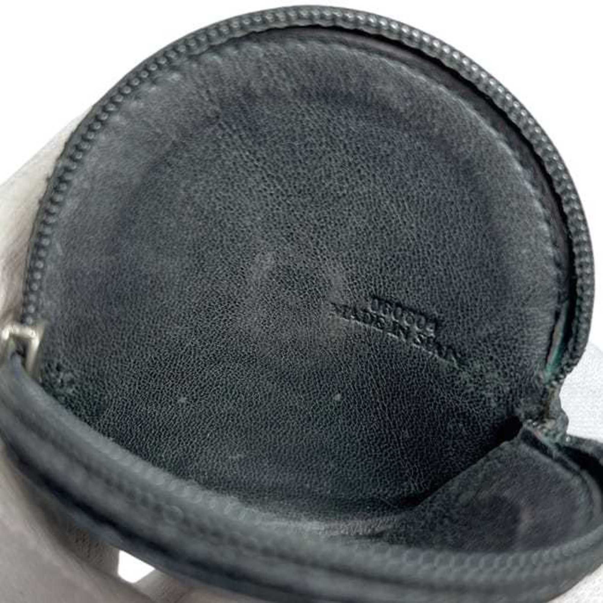 Loewe Loewe coin case ec-24947 black anagram purse leather 060604 LOEWE round mini compact women's men's Size ONE SIZE - 11 Thumbnail