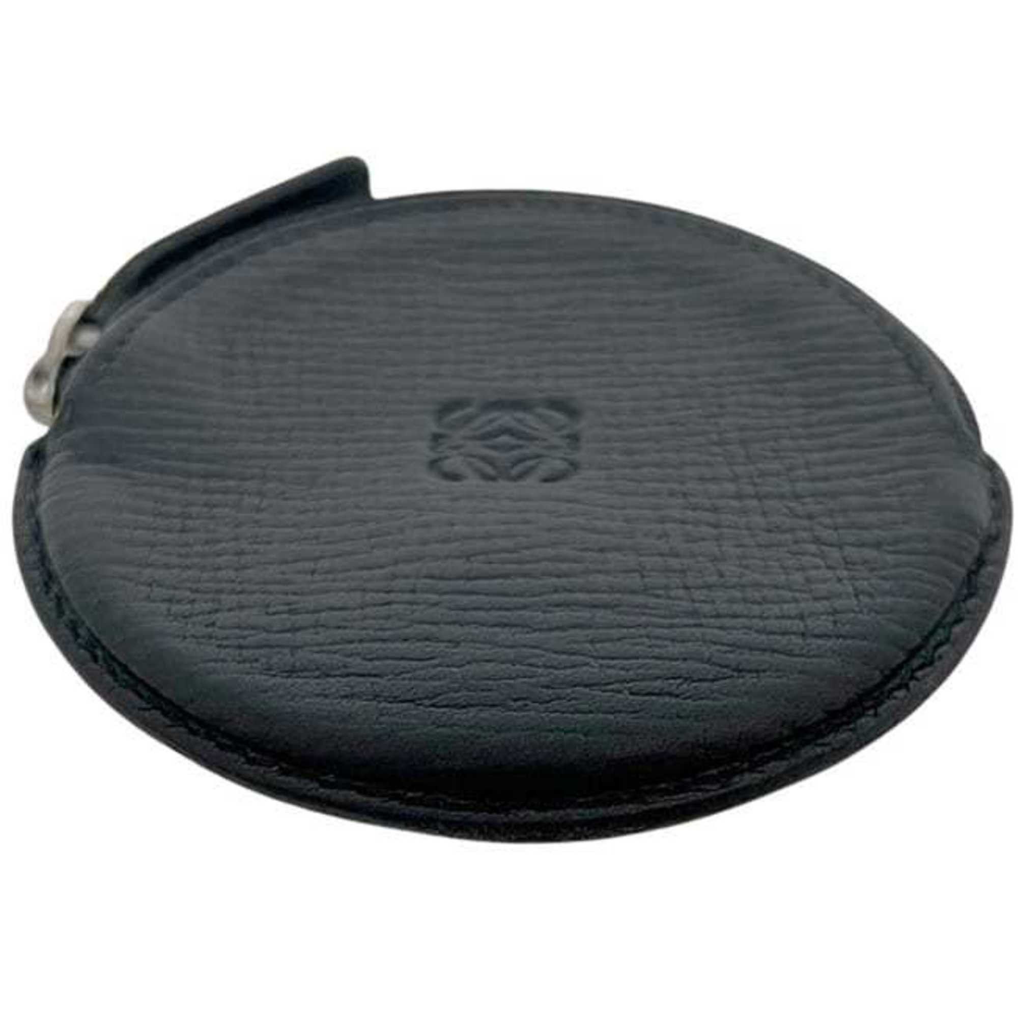 Loewe Loewe coin case ec-24947 black anagram purse leather 060604 LOEWE round mini compact women's men's Size ONE SIZE - 7 Thumbnail
