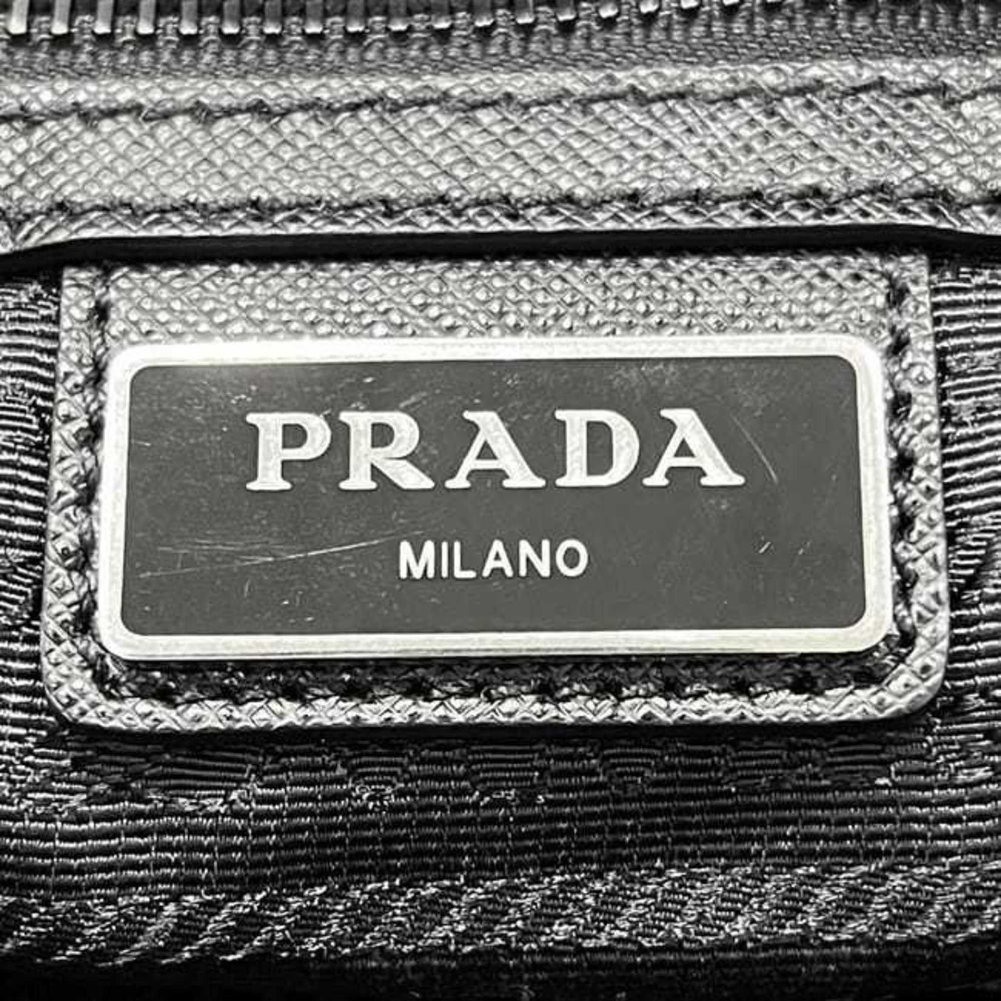 Prada Prada tote bag ec-24891 black NERO Tessuto 2VG026 nylon leather 253 PRADA triangle plate men's women's Size ONE SIZE - 5 Thumbnail