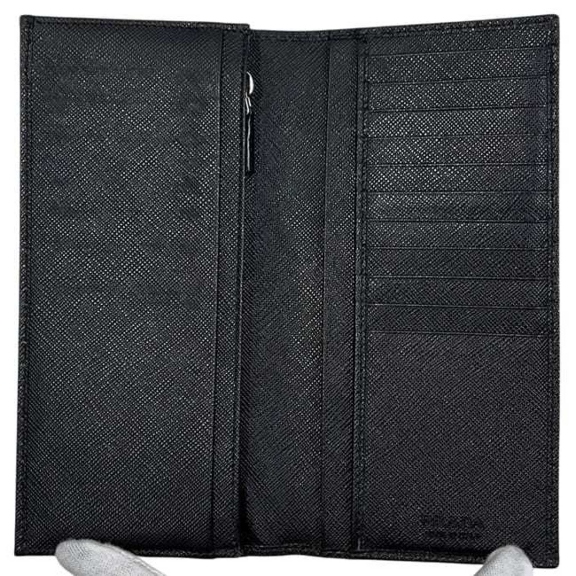 Prada Prada bifold long wallet f-25072 Black NERO 2MV836 Wallet Saffiano leather 62 D PRADA folding black for men and women Size ONE SIZE - 4 Thumbnail