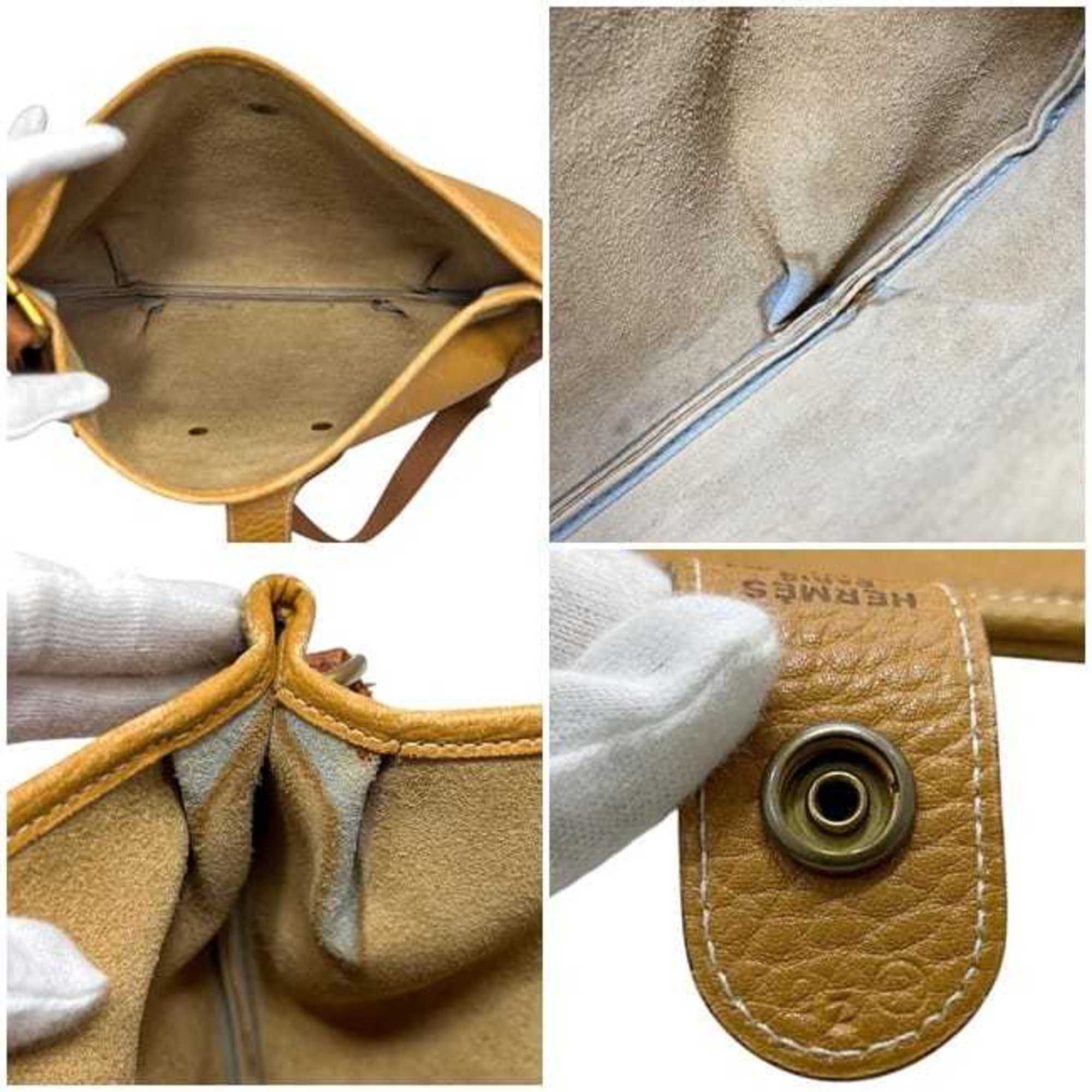 Hermes Hermès Rodeo Shoulder Bag f-24964, Camel Brown with Gold Leather, Ardennes, P Stamp, HERMES Crossbody, Gathered, Women's and Men's Bag, Leather Size ONE SIZE - 4 Thumbnail