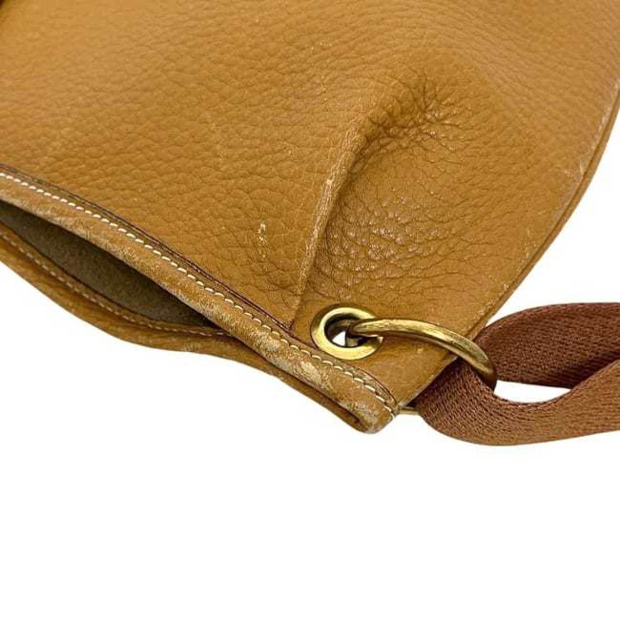 Hermes Hermès Rodeo Shoulder Bag f-24964, Camel Brown with Gold Leather, Ardennes, P Stamp, HERMES Crossbody, Gathered, Women's and Men's Bag, Leather Size ONE SIZE - 7 Thumbnail