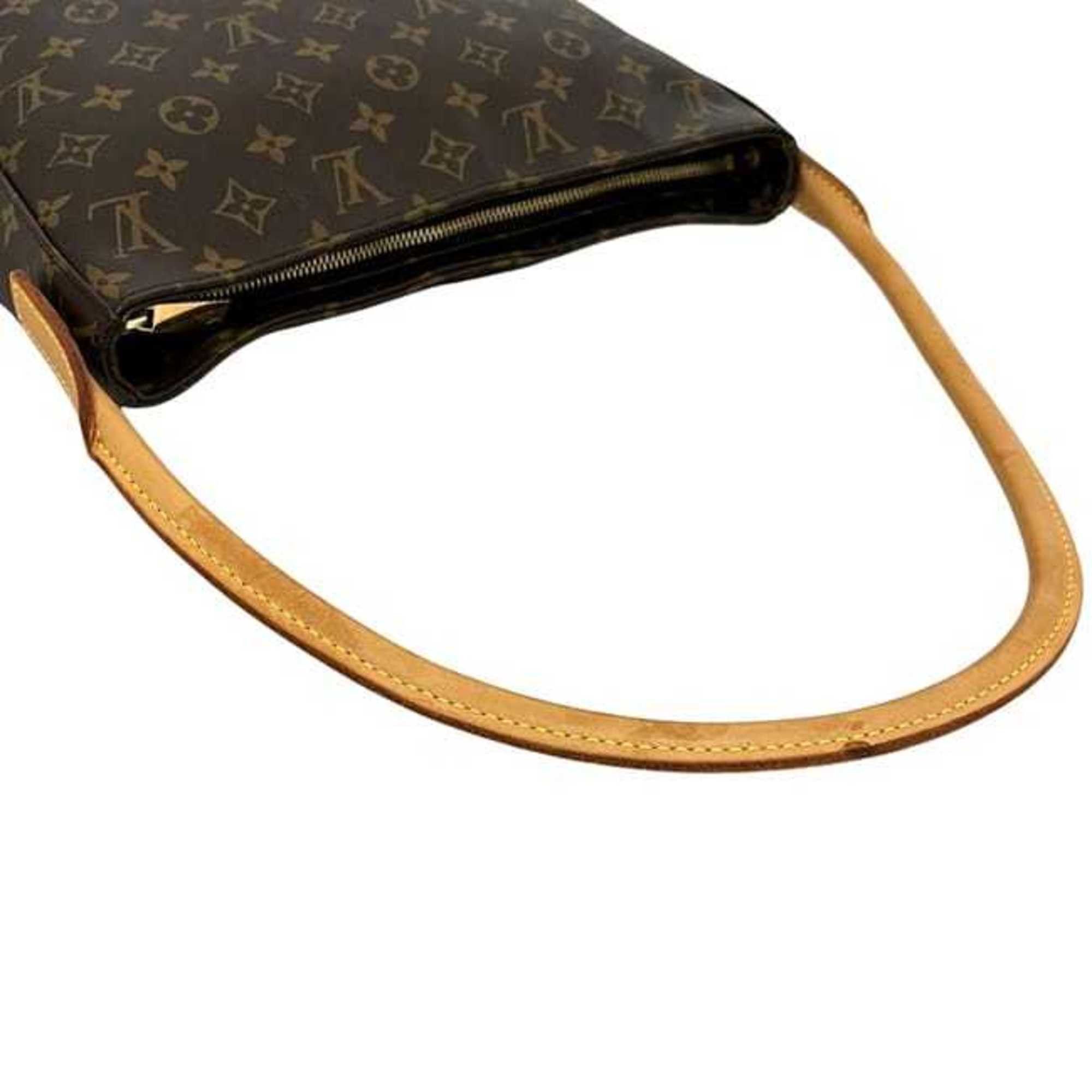 Louis Vuitton Louis Vuitton Looping GM handbag f-24963 brown Monogram M51145 canvas and natural leather DU1004 LOUIS VUITTON for men women Size ONE SIZE - 7 Thumbnail
