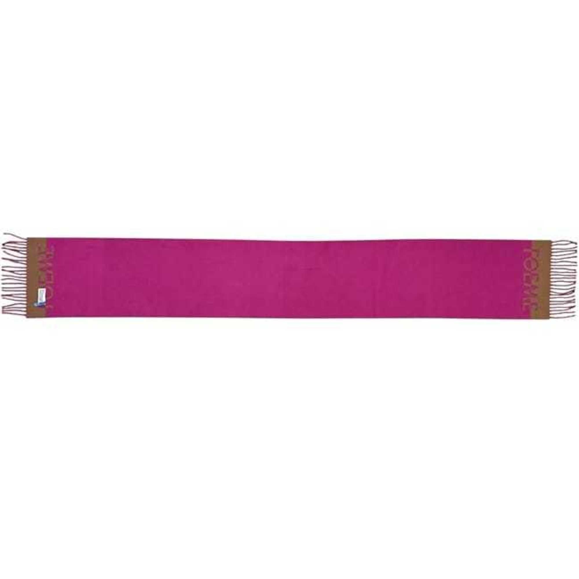 Loewe Loewe Scarf ec-24972 Brown Pink 90% Wool 10% Cashmere Long Two-Tone Design for Men and Women Size ONE SIZE - 4 Thumbnail