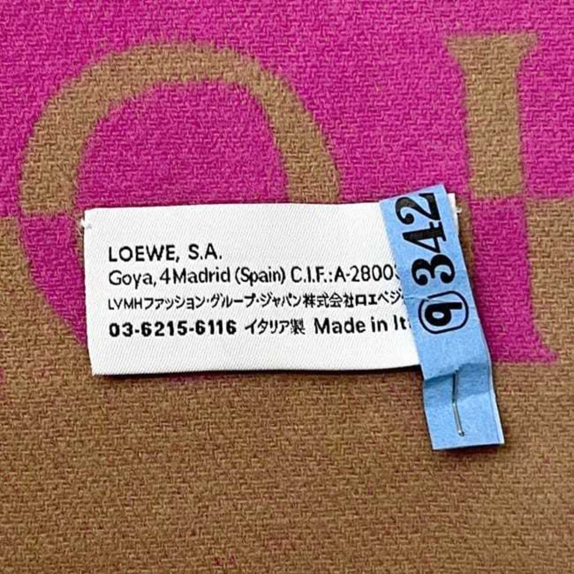 Loewe Loewe Scarf ec-24972 Brown Pink 90% Wool 10% Cashmere Long Two-Tone Design for Men and Women Size ONE SIZE - 6 Thumbnail