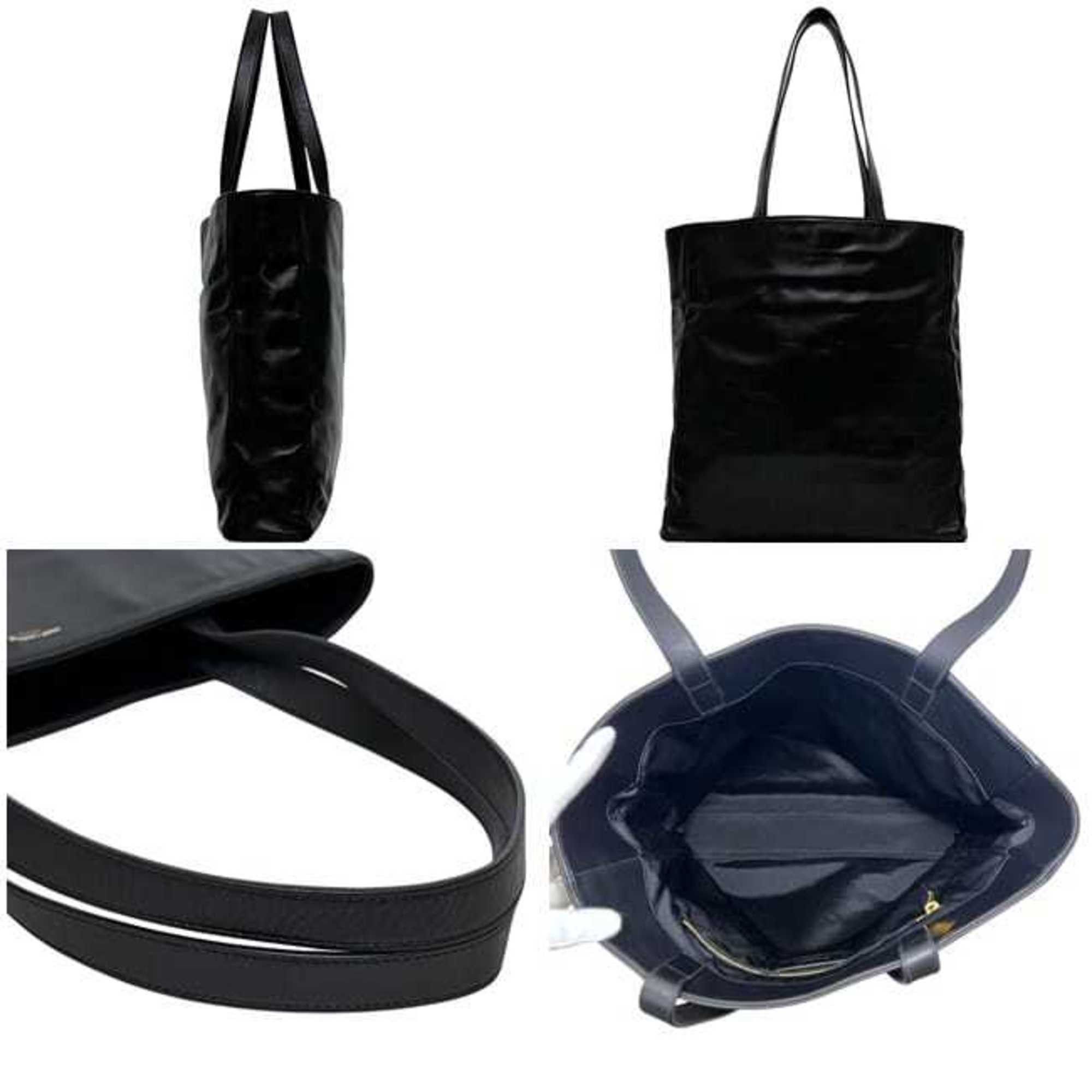 Saint Laurent Paris Saint Laurent Vorise Reversible Tote Bag f-25070 Black 320899 Leather 203419 SAINT LAURENT PARIS Men's Women's Size ONE SIZE - 3 Thumbnail