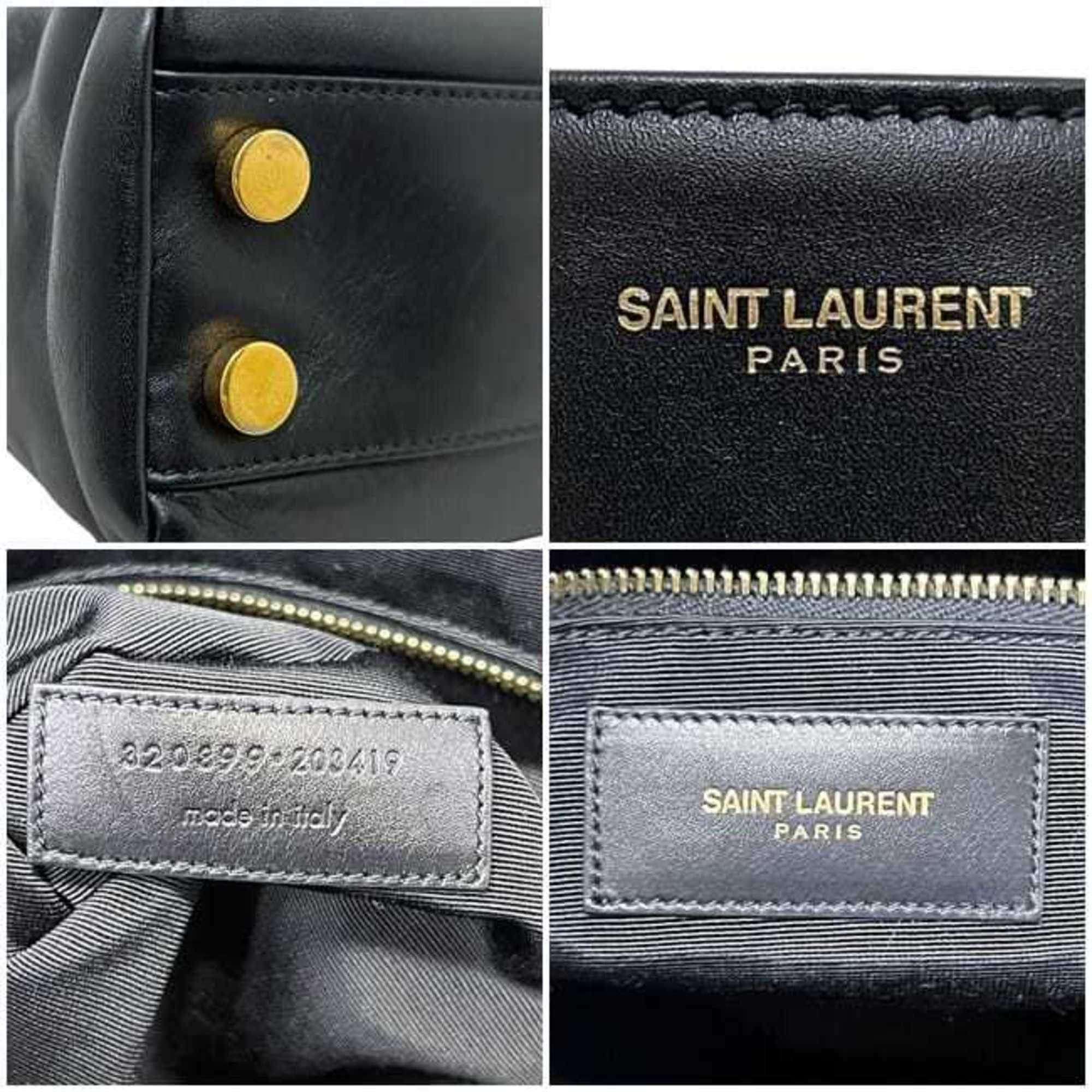 Saint Laurent Paris Saint Laurent Vorise Reversible Tote Bag f-25070 Black 320899 Leather 203419 SAINT LAURENT PARIS Men's Women's Size ONE SIZE - 5 Thumbnail