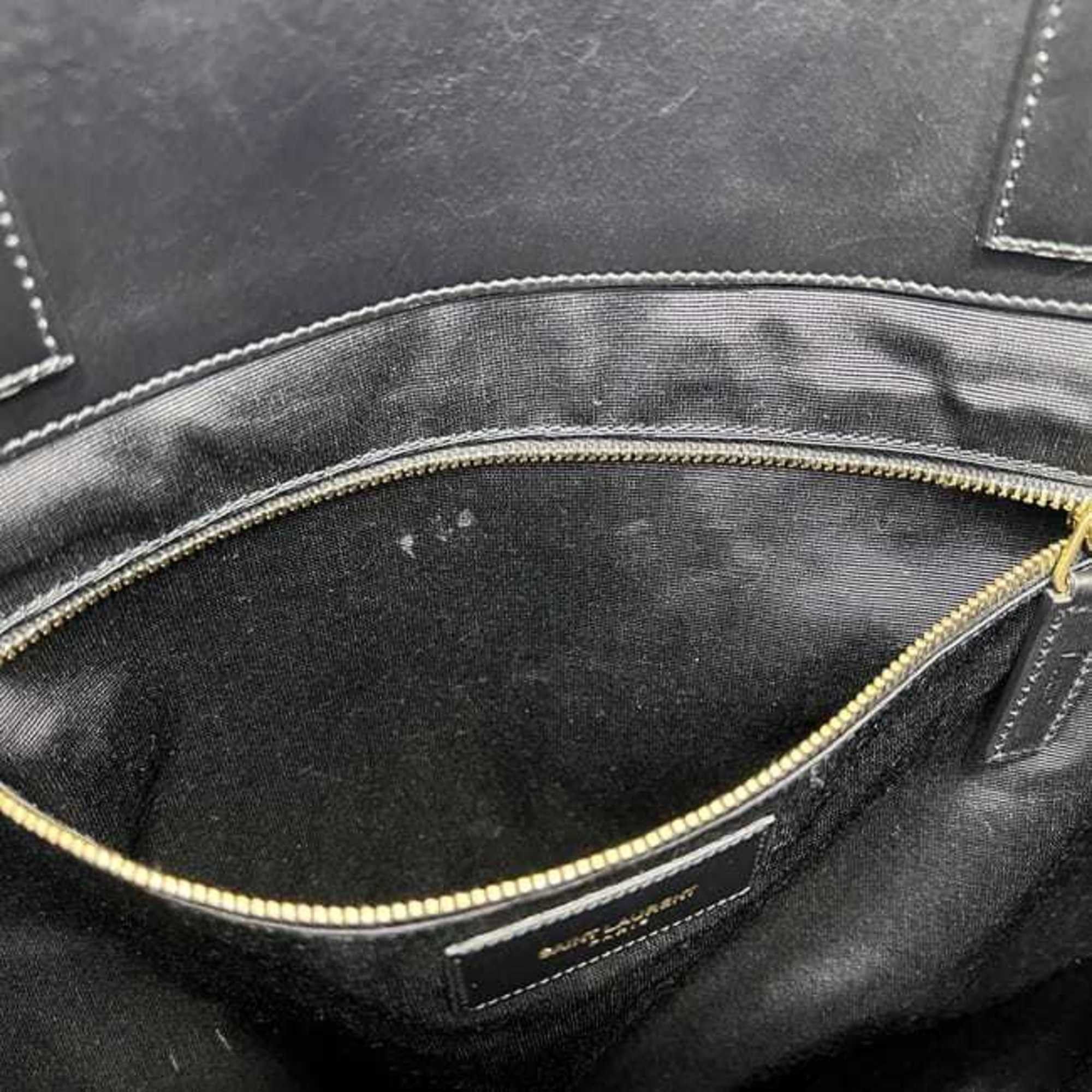 Saint Laurent Paris Saint Laurent Vorise Reversible Tote Bag f-25070 Black 320899 Leather 203419 SAINT LAURENT PARIS Men's Women's Size ONE SIZE - 6 Thumbnail