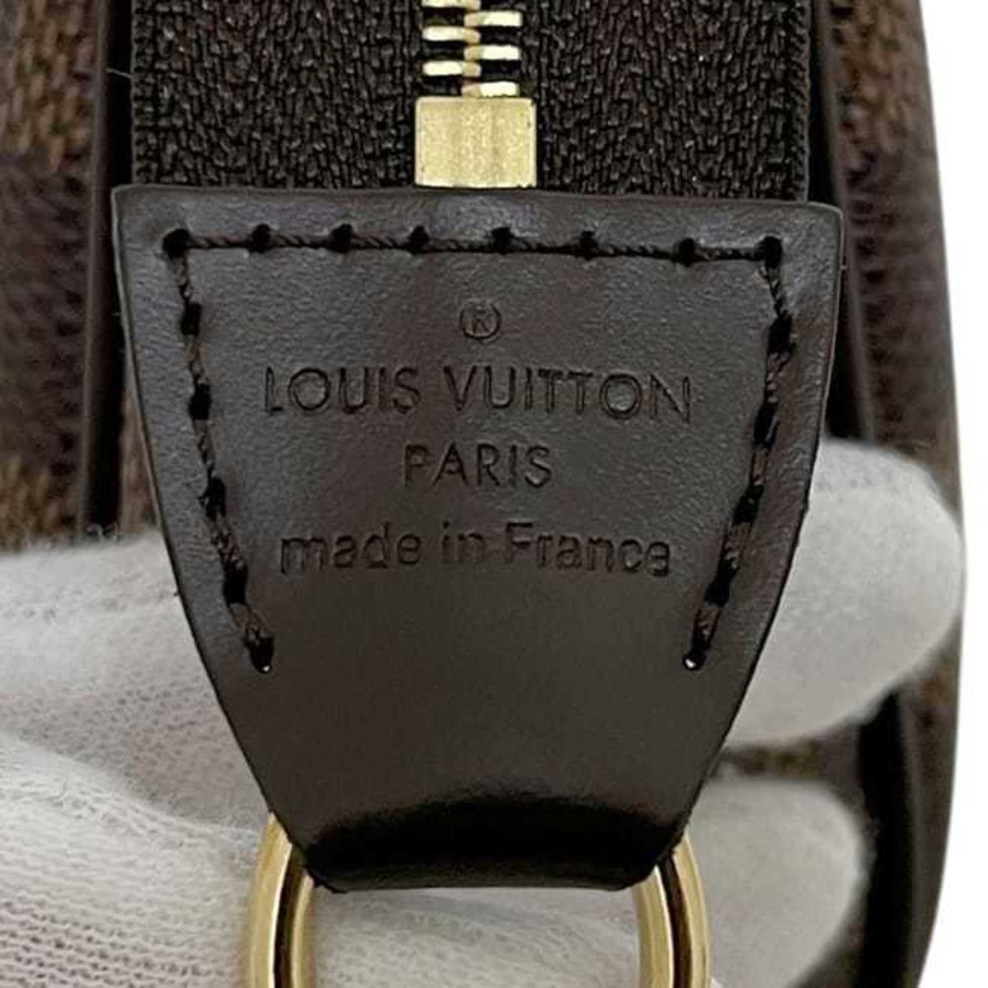 Louis Vuitton Louis Vuitton 2-way Eva bag f-25039 Brown Damier Ebene N55213 canvas leather LOUIS VUITTON pouch chain Shoulder Chain Handbag Bag Size ONE SIZE - 7 Thumbnail