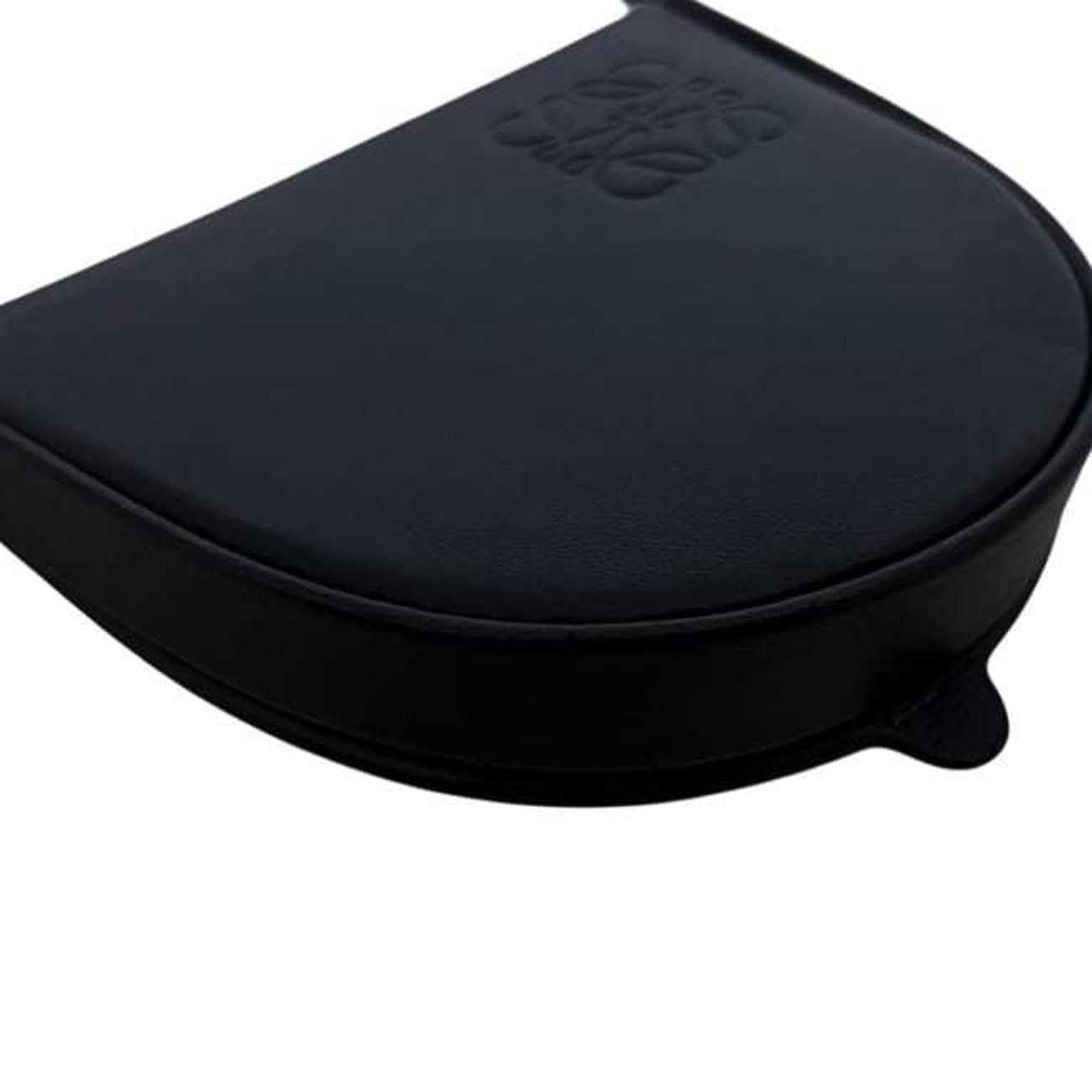 Loewe LOEWE Heel Pouch ec-25063 Black Anagram 109.54.15 Mini Leather 102005 Pochette Crossbody Flap Calf Women's Size ONE SIZE - 10 Thumbnail
