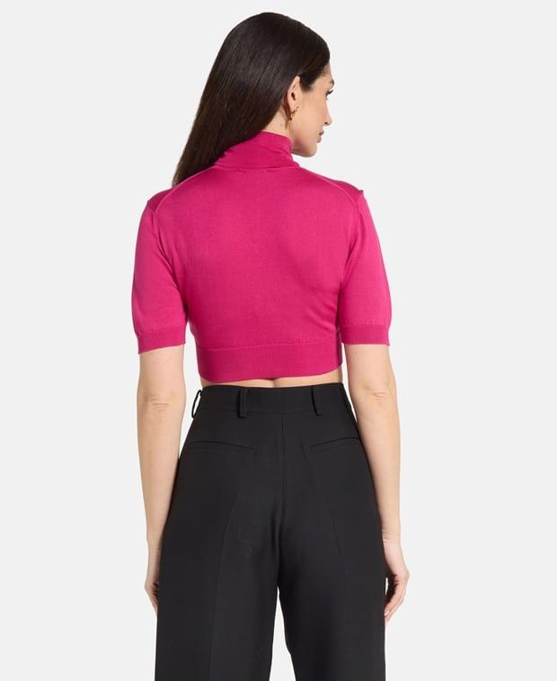 Dolce & Gabbana Silk short-sleeved pullover Size XS / US 0-2 / IT 36-38 - 2 Thumbnail