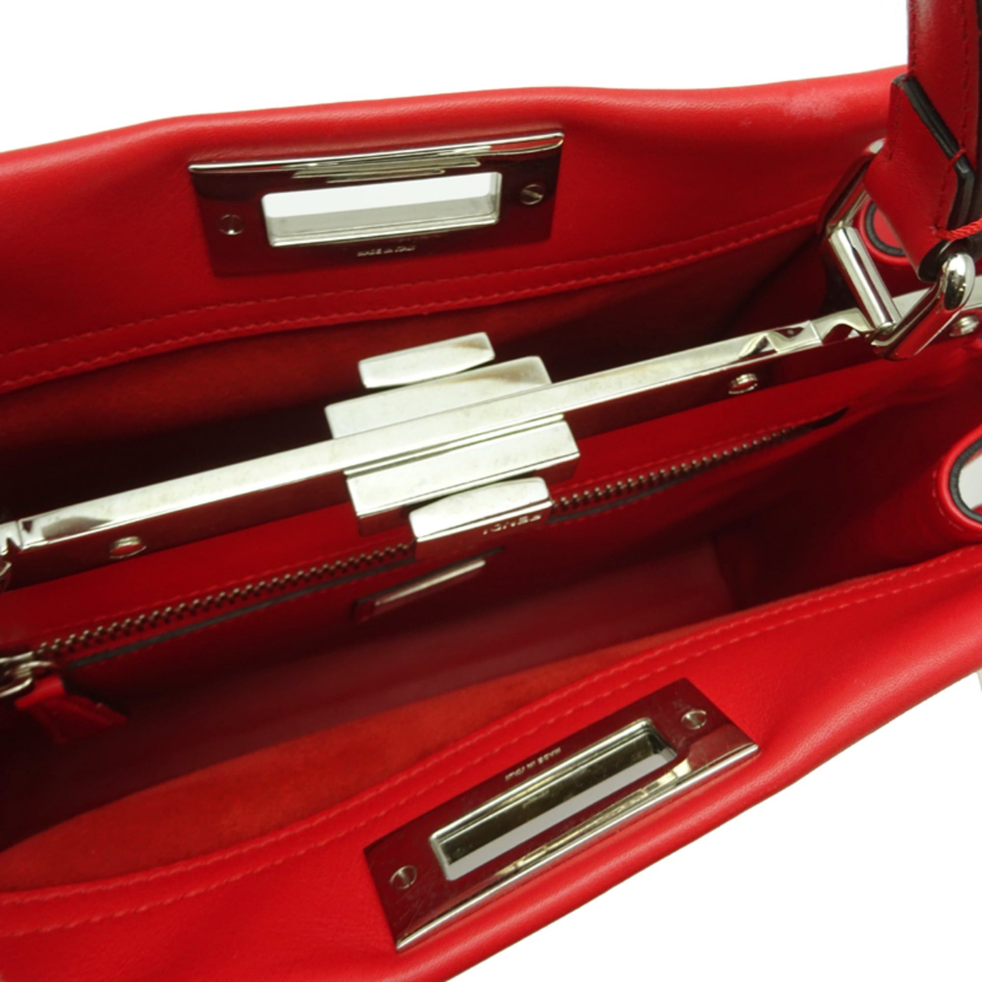 Fendi Fendi Peekaboo Selleria Women's Handbag 8BN290-7G2-168-089Z1 Leather Red Size ONE SIZE - 5 Thumbnail