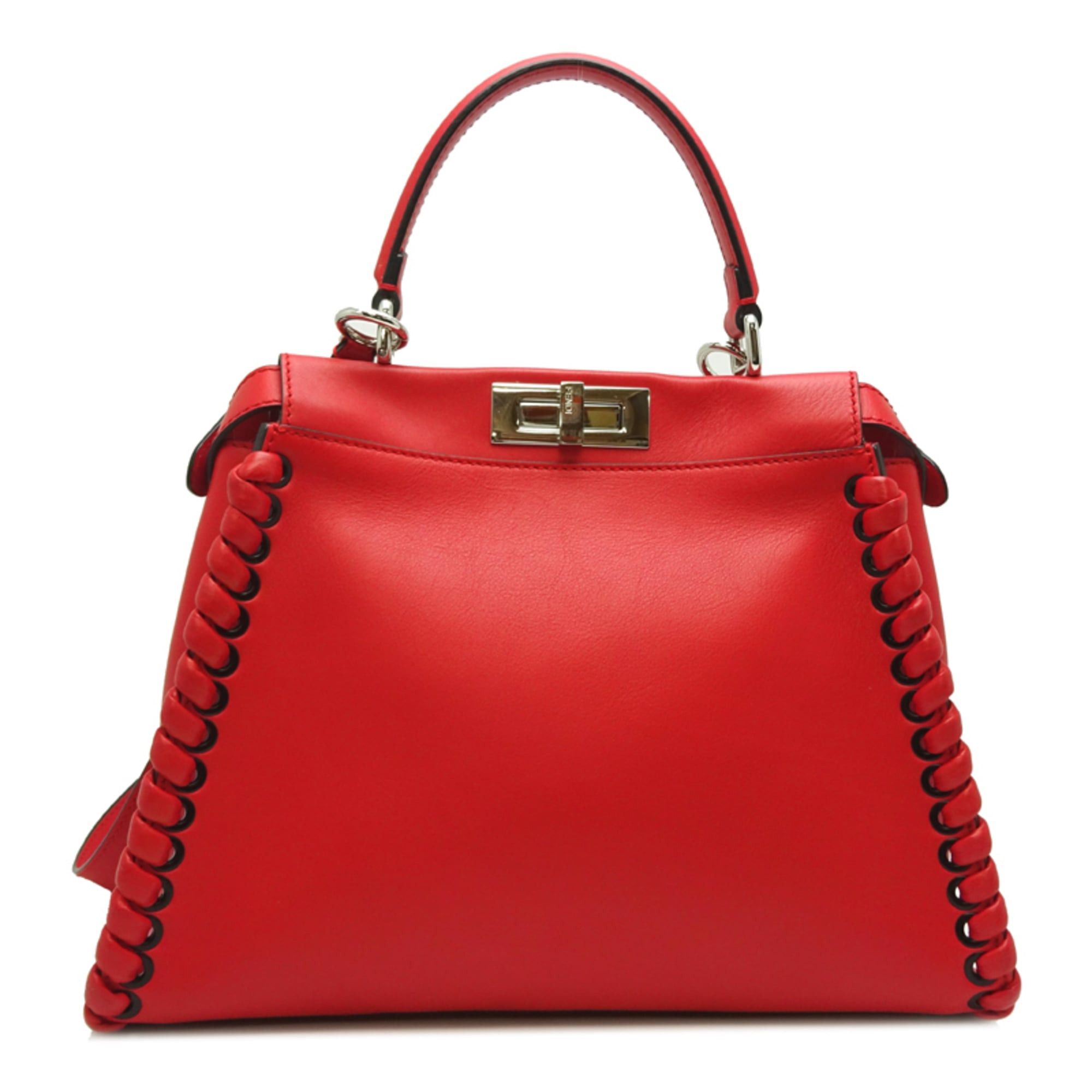 Fendi Fendi Peekaboo Selleria Women's Handbag 8BN290-7G2-168-089Z1 Leather Red Size ONE SIZE - 2 Thumbnail