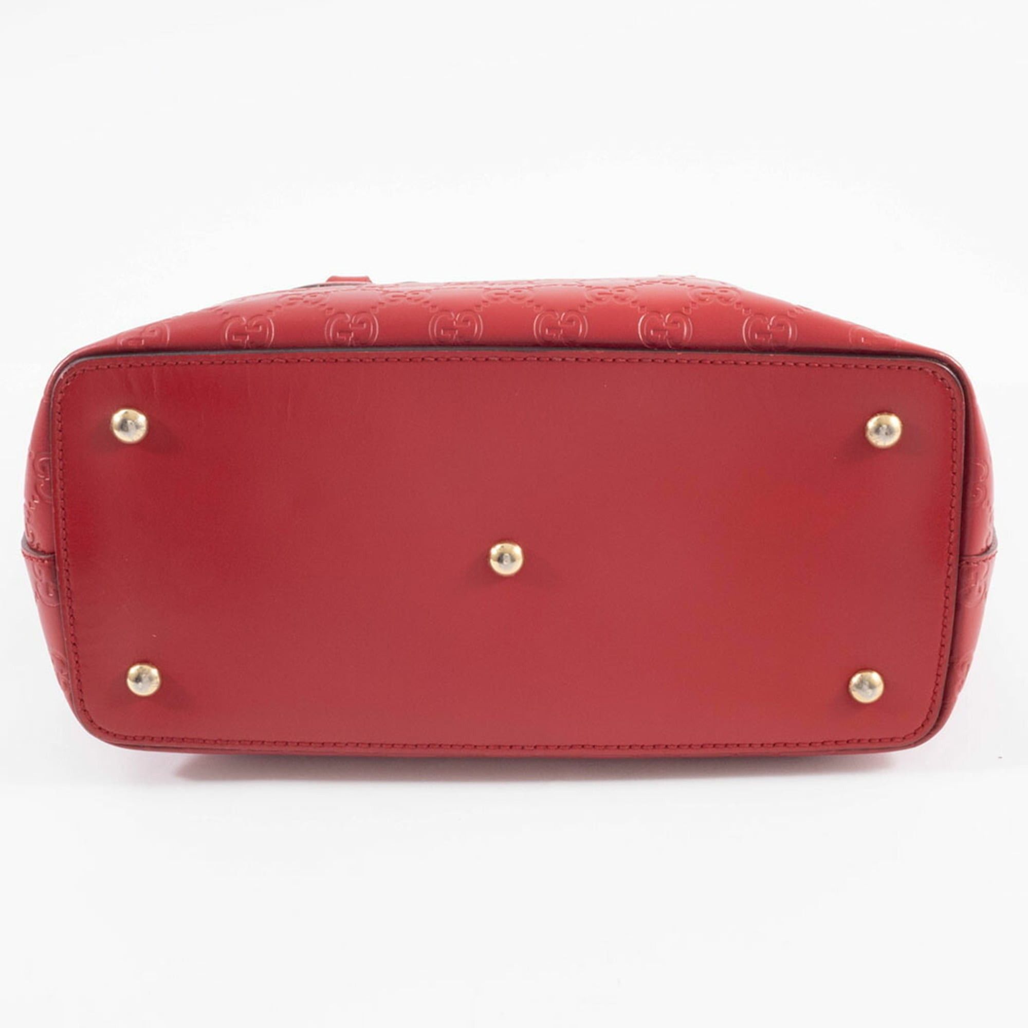 Gucci Gucci Guccissima Tote Bag 428226 Leather Red Women's 2-Way Shoulder GUCCI Size ONE SIZE - 6 Thumbnail