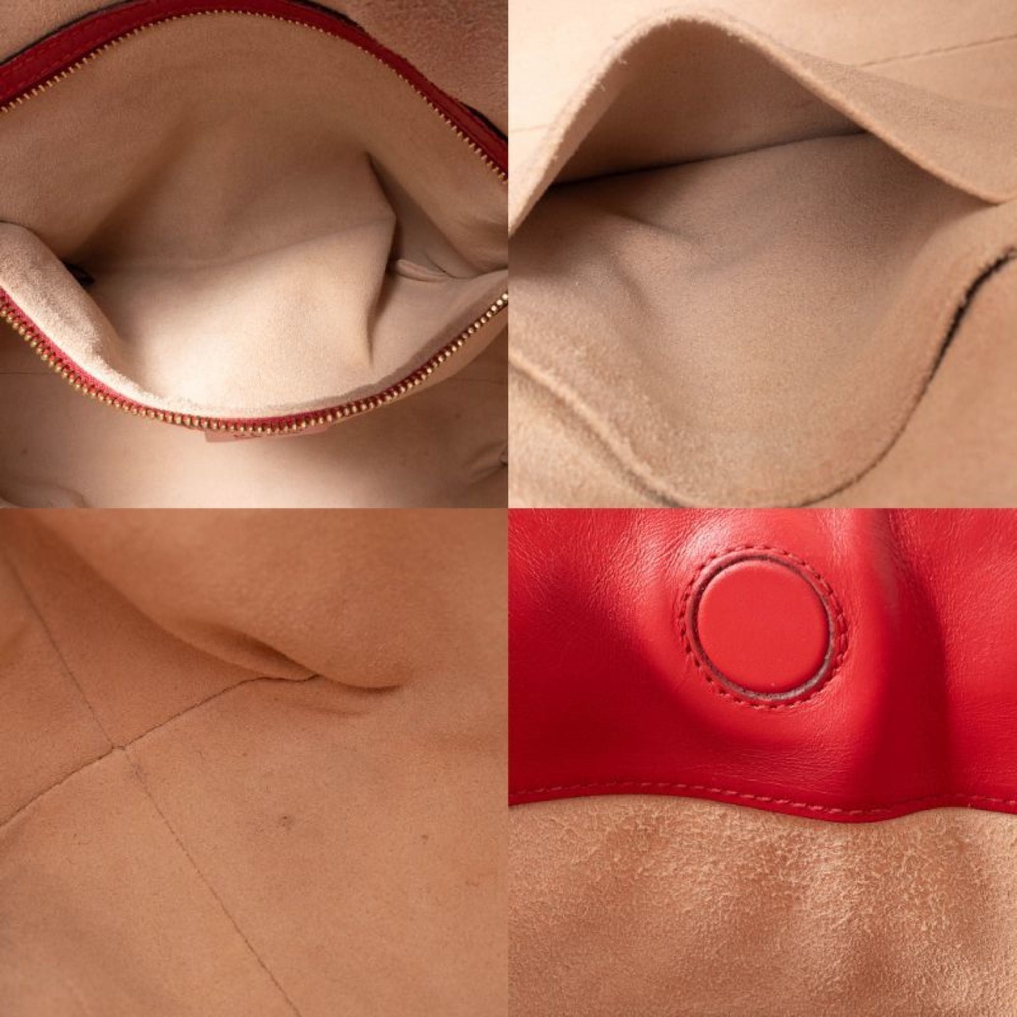 Gucci Gucci Guccissima Tote Bag 428226 Leather Red Women's 2-Way Shoulder GUCCI Size ONE SIZE - 13 Thumbnail