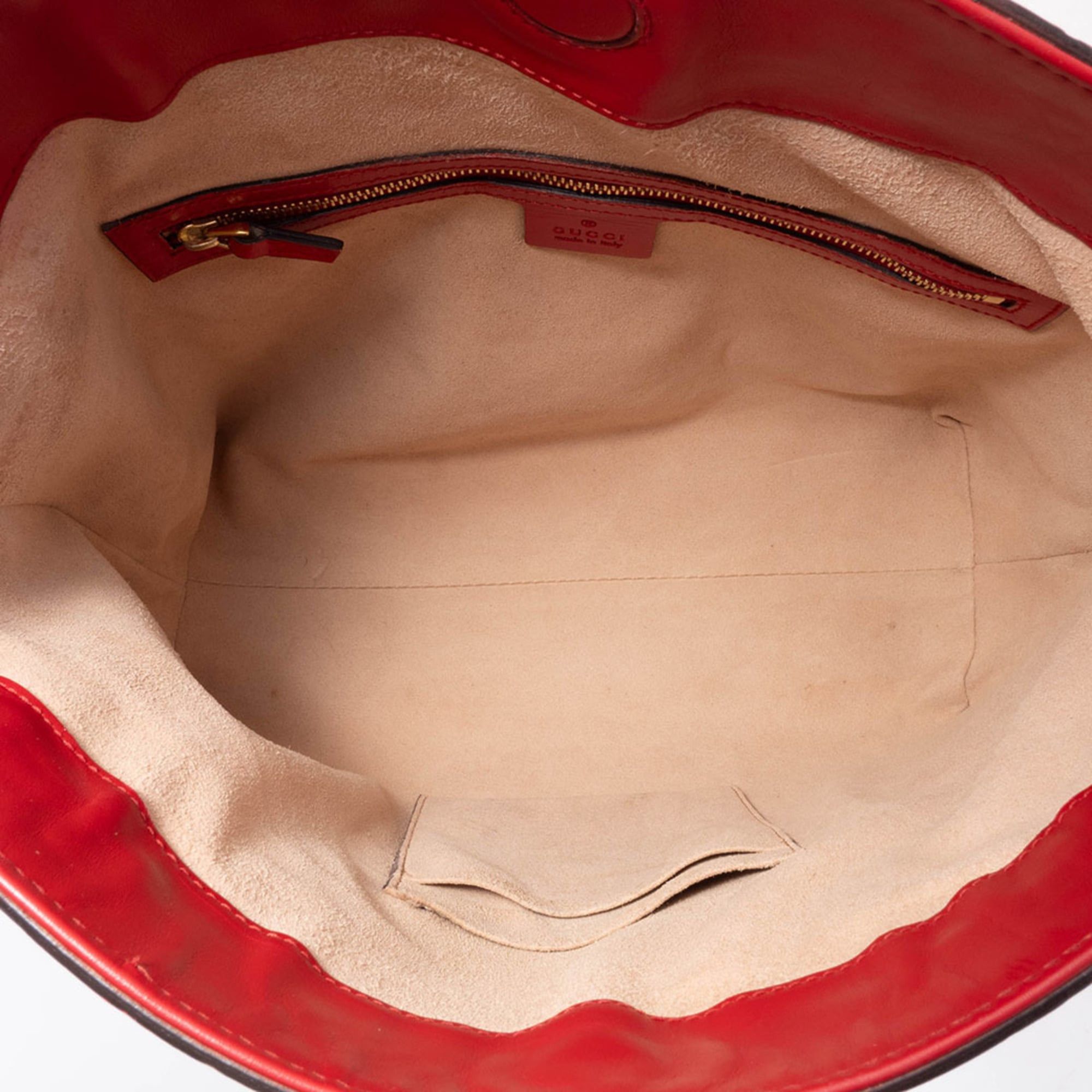 Gucci Gucci Guccissima Tote Bag 428226 Leather Red Women's 2-Way Shoulder GUCCI Size ONE SIZE - 12 Thumbnail