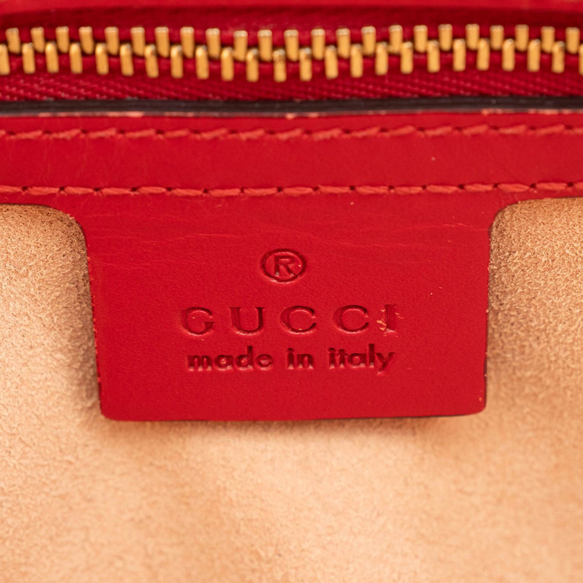 Gucci Gucci Guccissima Tote Bag 428226 Leather Red Women's 2-Way Shoulder GUCCI Size ONE SIZE - 11 Thumbnail