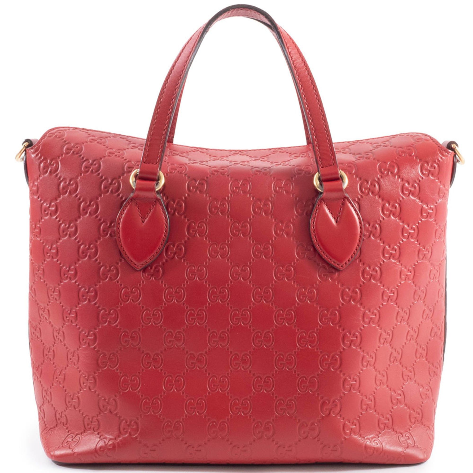 Gucci Gucci Guccissima Tote Bag 428226 Leather Red Women's 2-Way Shoulder GUCCI Size ONE SIZE - 2 Thumbnail