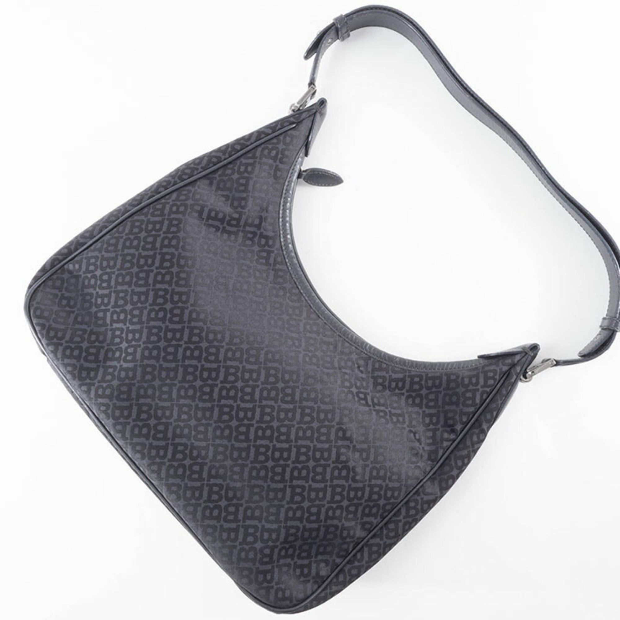 Bally BALLY Hobo Shoulder Bag in Nylon/Leather, Black, Women's, Handbag Size ONE SIZE - 8 Thumbnail