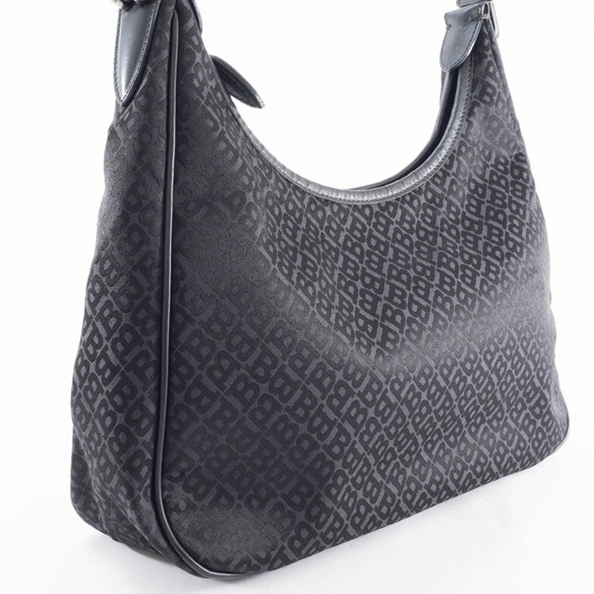 Bally BALLY Hobo Shoulder Bag in Nylon/Leather, Black, Women's, Handbag Size ONE SIZE - 7 Thumbnail
