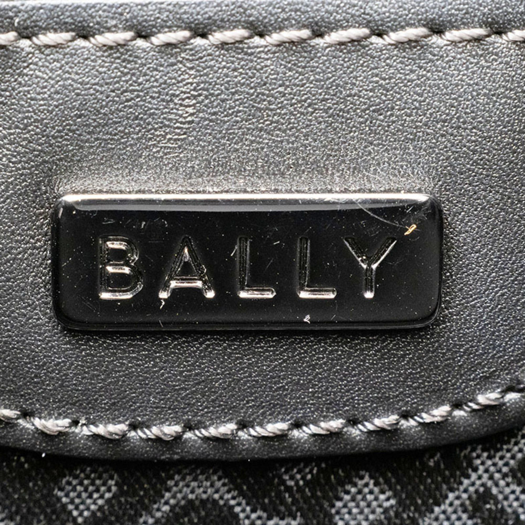 Bally BALLY Hobo Shoulder Bag in Nylon/Leather, Black, Women's, Handbag Size ONE SIZE - 11 Thumbnail