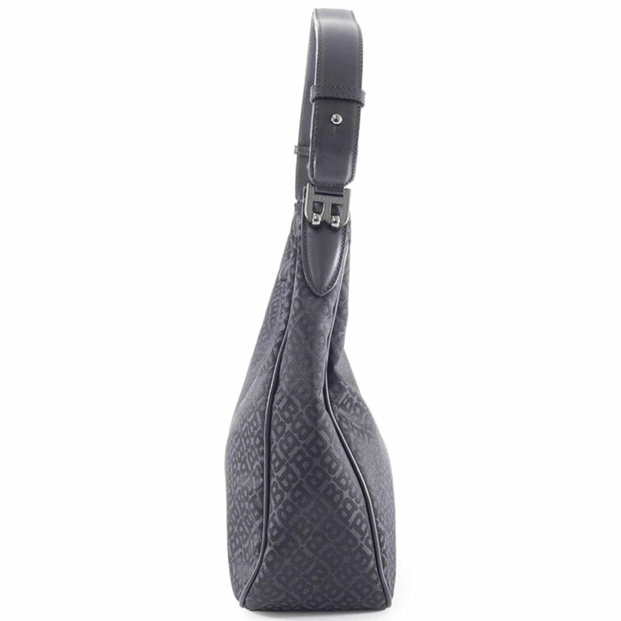 Bally BALLY Hobo Shoulder Bag in Nylon/Leather, Black, Women's, Handbag Size ONE SIZE - 4 Thumbnail