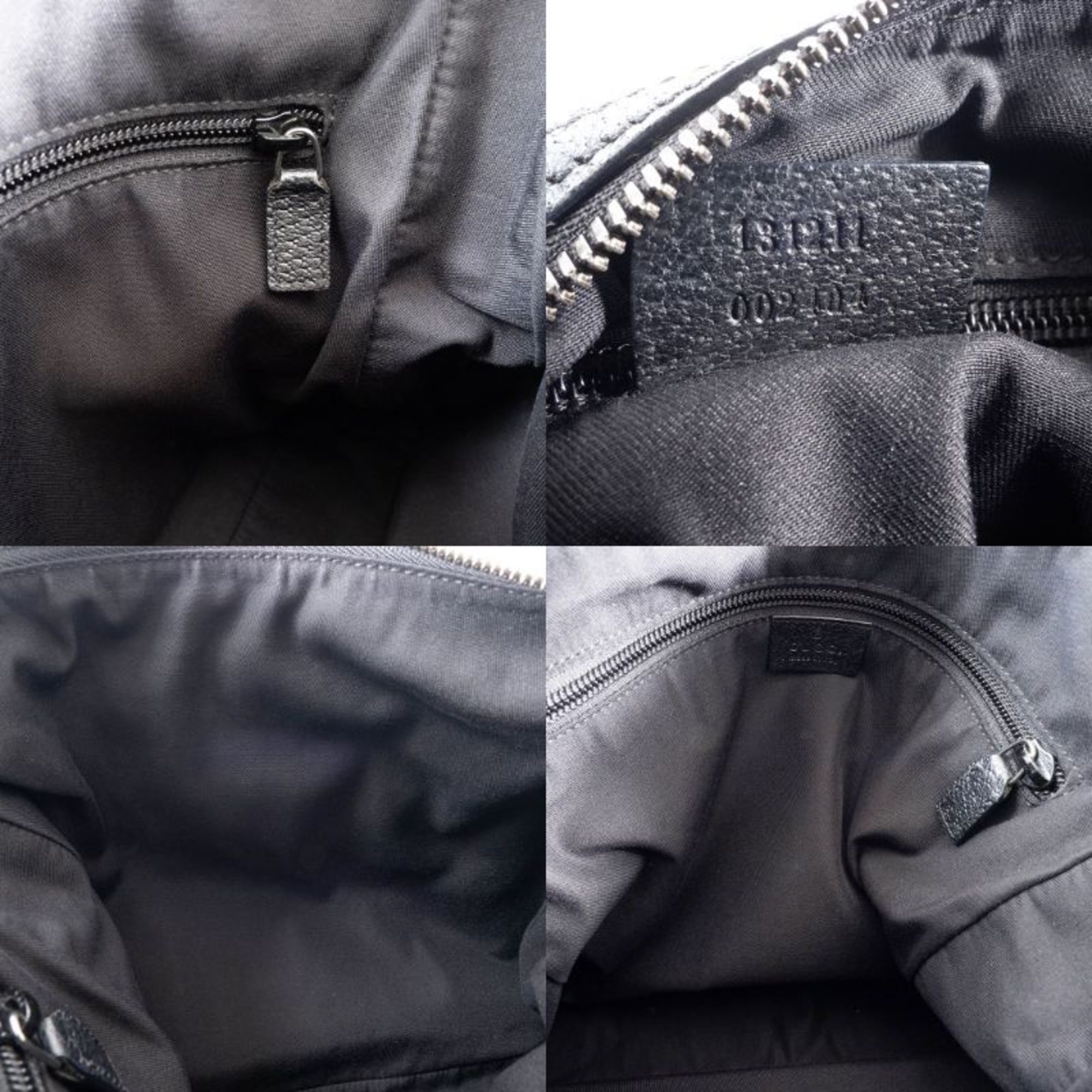 Gucci Gucci GG Canvas Shoulder Bag 131211 in Black Leather, Unisex Size ONE SIZE - 14 Thumbnail