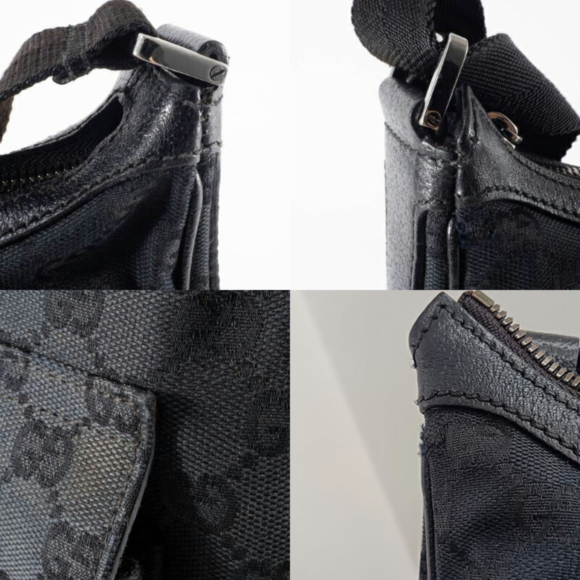 Gucci Gucci GG Canvas Shoulder Bag 131211 in Black Leather, Unisex Size ONE SIZE - 16 Thumbnail