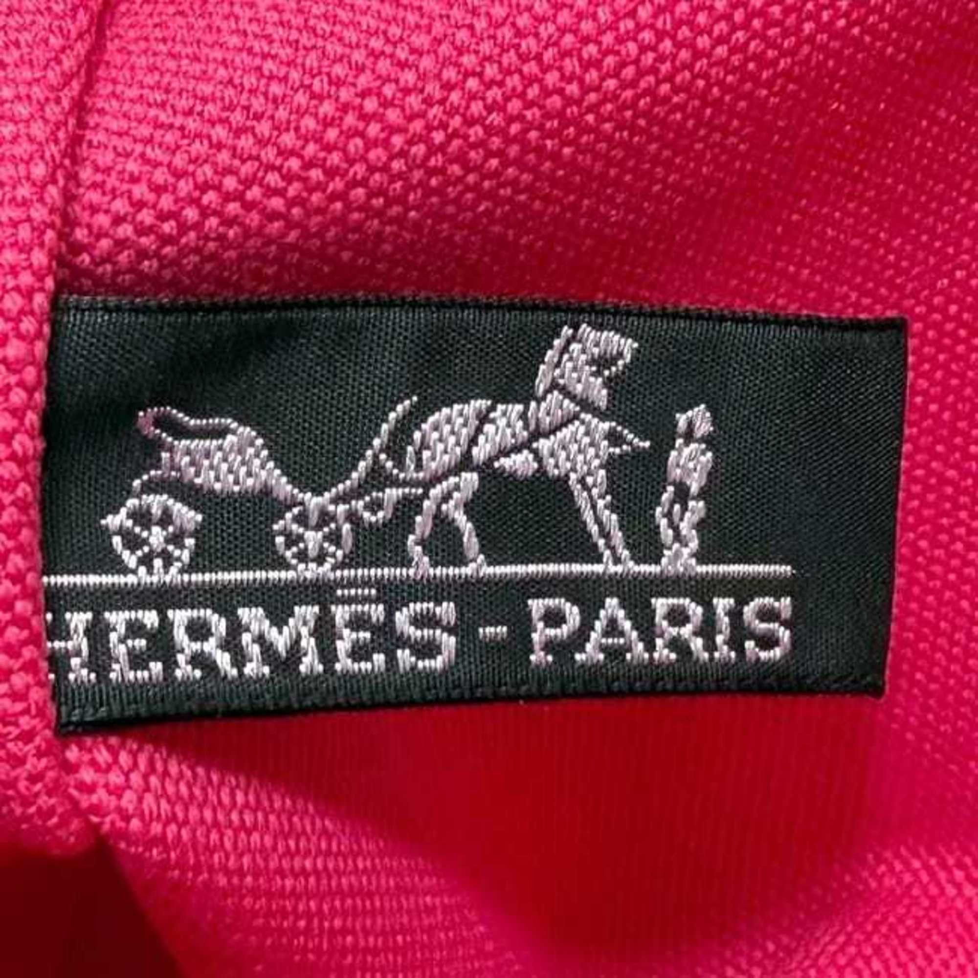 Hermes Hermes Hermès Yachting Pouch GM ec-25089 Pink 100% Cotton Clutch Bag with Print for Men and Women Size ONE SIZE - 5 Thumbnail